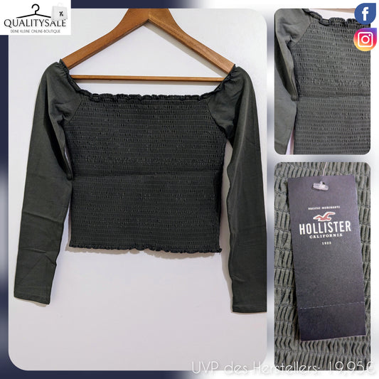 HOLLISTER Cropped Damen Langarmshirt Gr. M