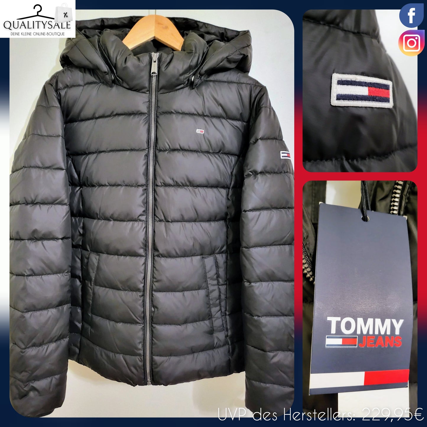 TOMMY JEANS Damen Winterjacke Gr. 46
