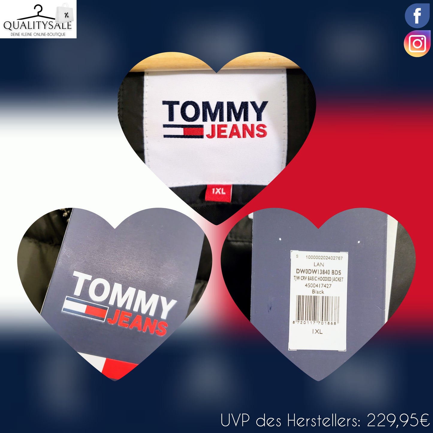 TOMMY JEANS Damen Winterjacke Gr. 46
