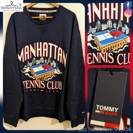 TOMMY JEANS Herren Sweatshirt Gr. 4XL oder 5XL Plus Size