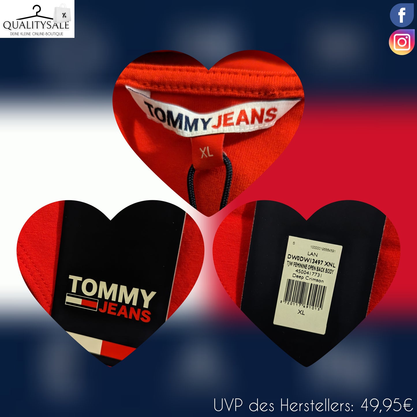 TOMMY JEANS Damen Bodysuit Gr. 42