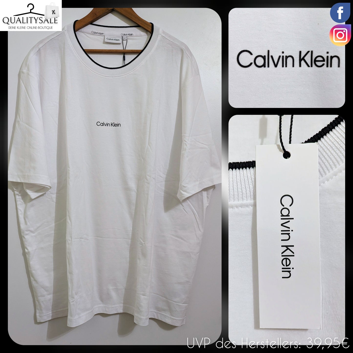 CALVIN KLEIN HERREN T-Shirt Gr. 5XL Plus Size