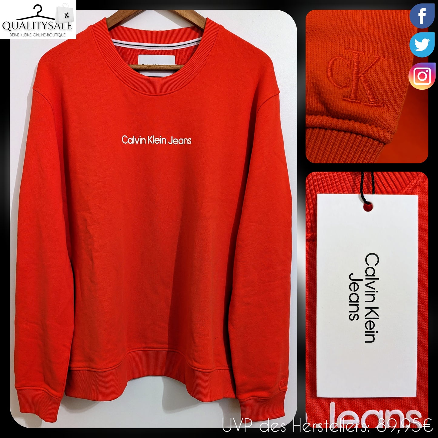 CALVIN KLEIN JEANS Damen Sweatshirt Gr. 48