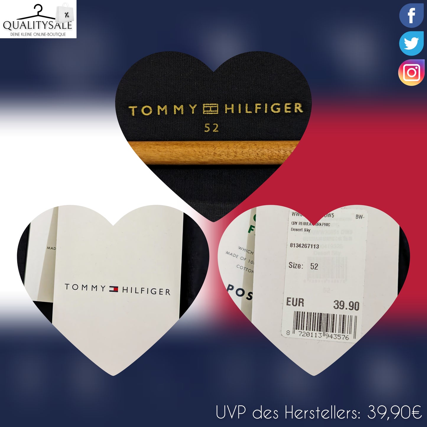 TOMMY HILFIGER Damen T-Shirt Gr. 50