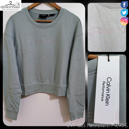 CALVIN KLEIN PERFORMANCE Cropped Damen Sweatshirt Gr. 42/44