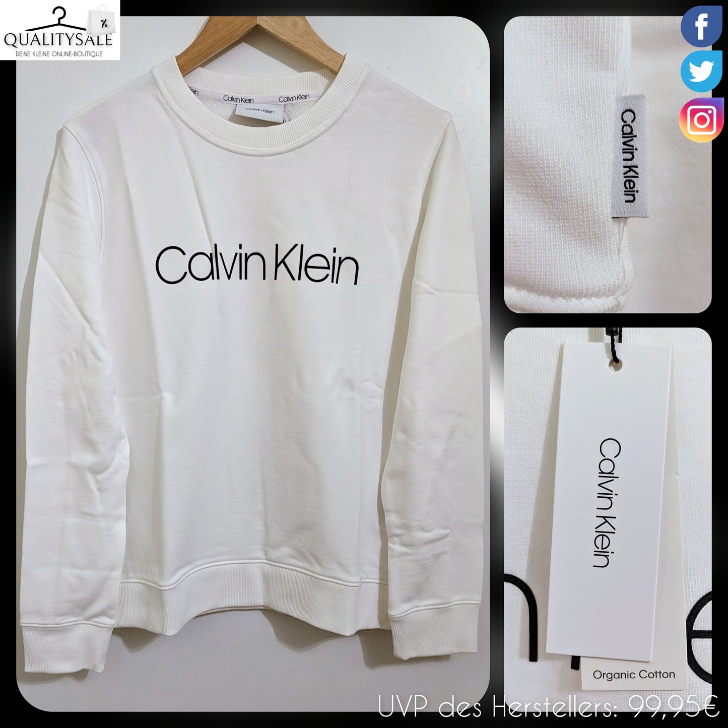 CALVIN KLEIN Damen Sweatshirt Gr. 42/44