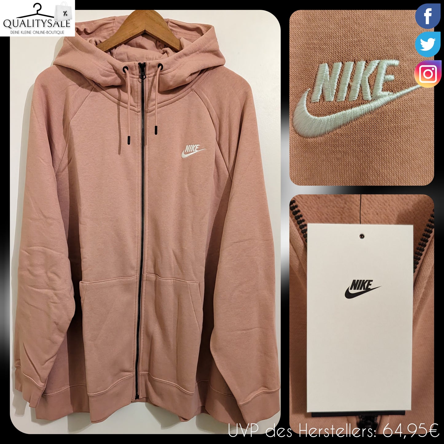 NIKE Damen Sweatjacke Gr. 52