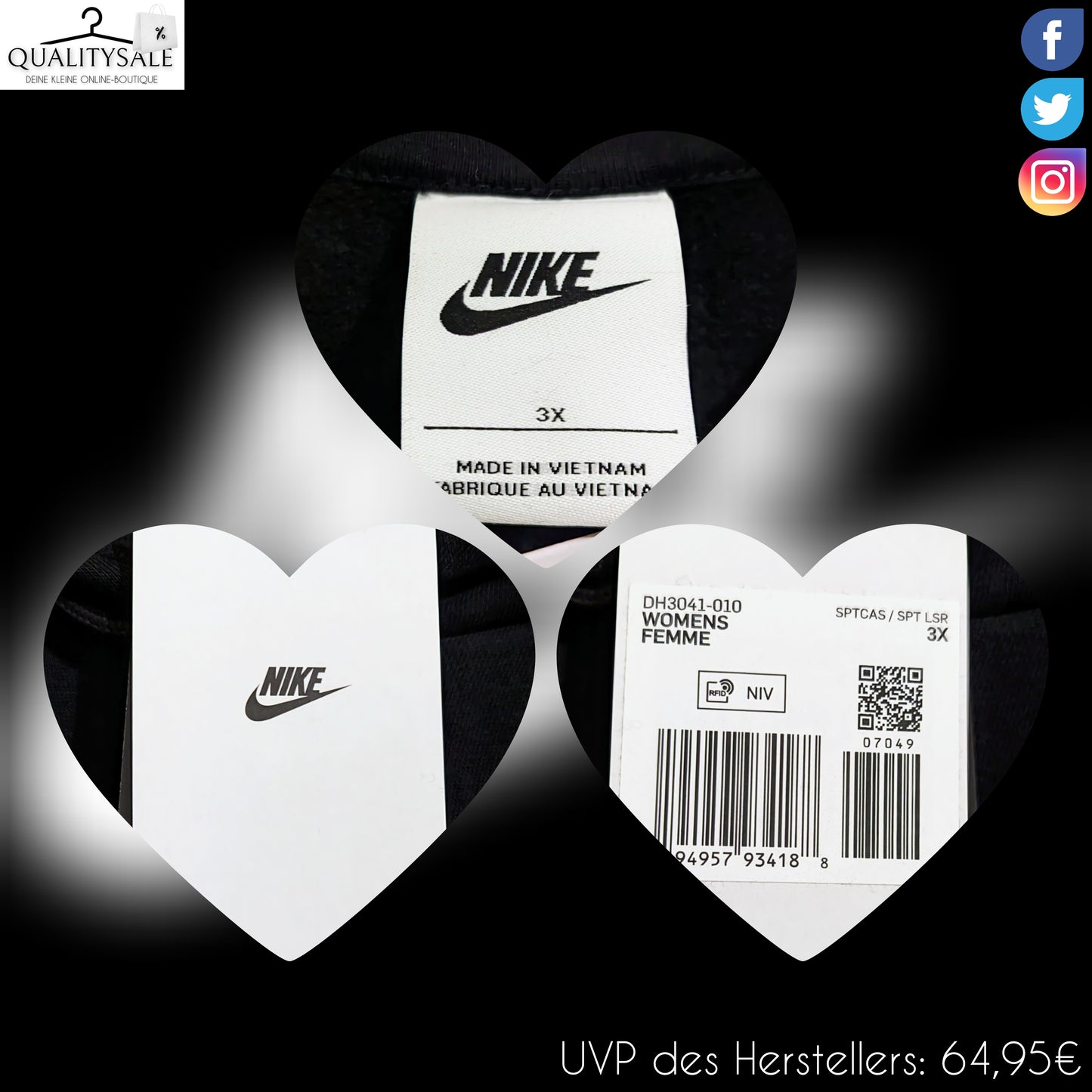 NIKE Damen Hoodie Gr. 52/54