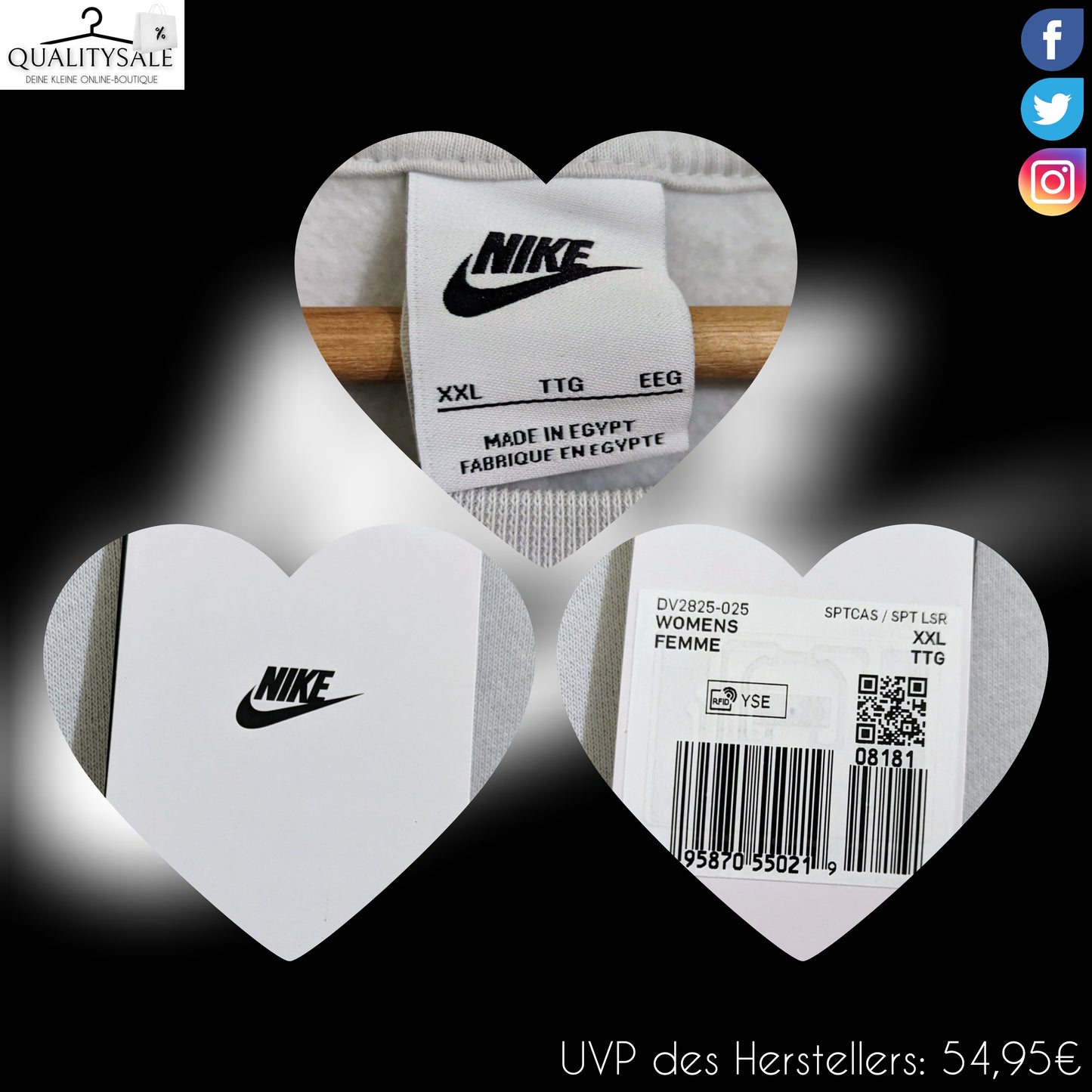 NIKE Damen Oversized Sweatshirt Gr. 50/52