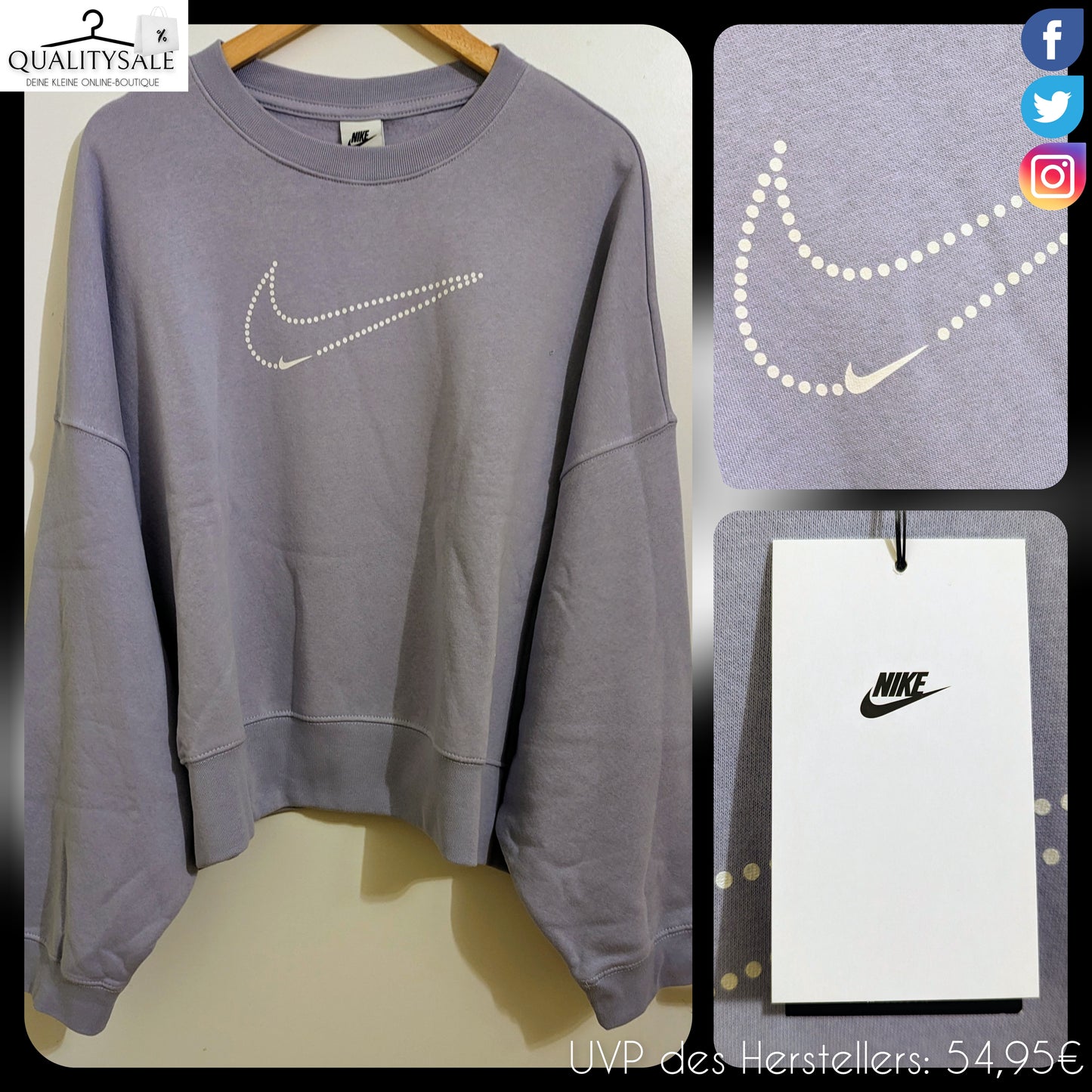 NIKE Damen Oversized Sweatshirt Gr. 52