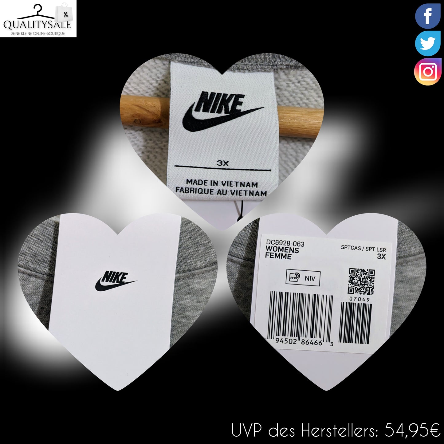 NIKE Damen Sweatshirt Gr. 54