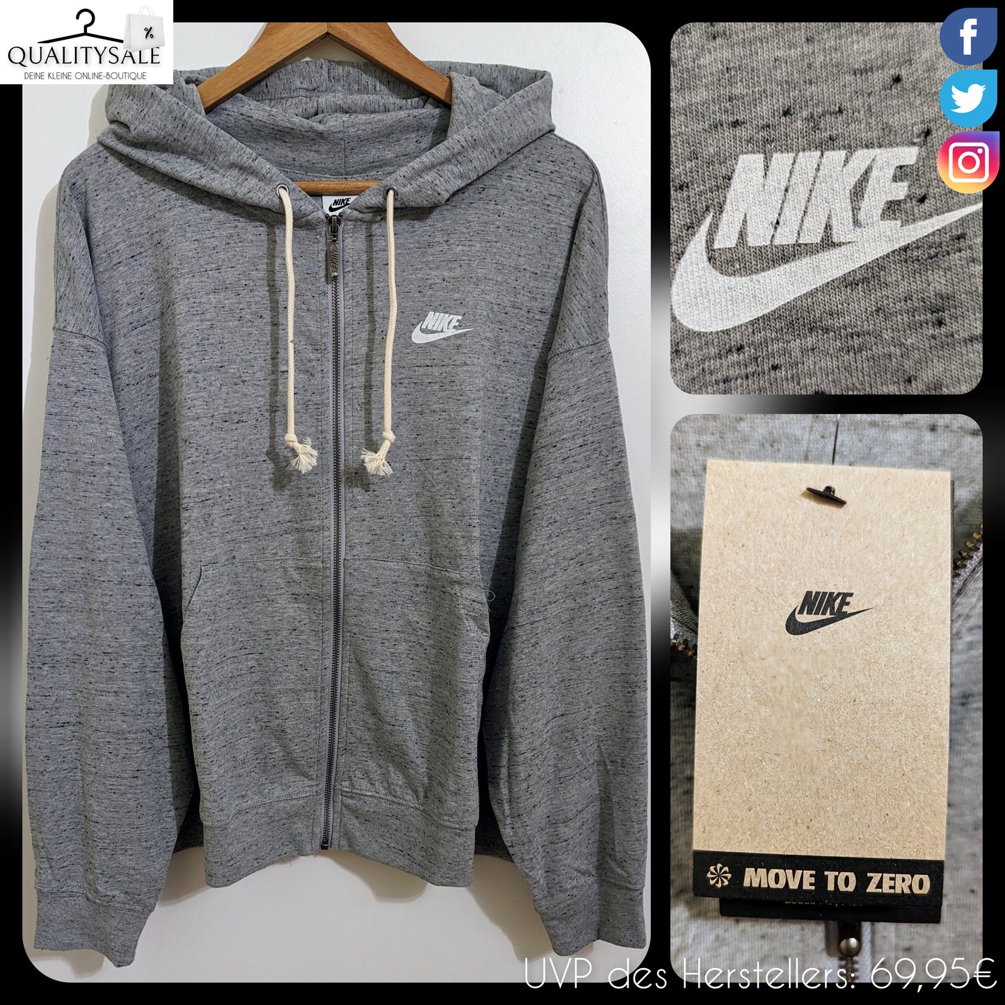 NIKE Damen Sweatjacke Gr. 50 oder 52