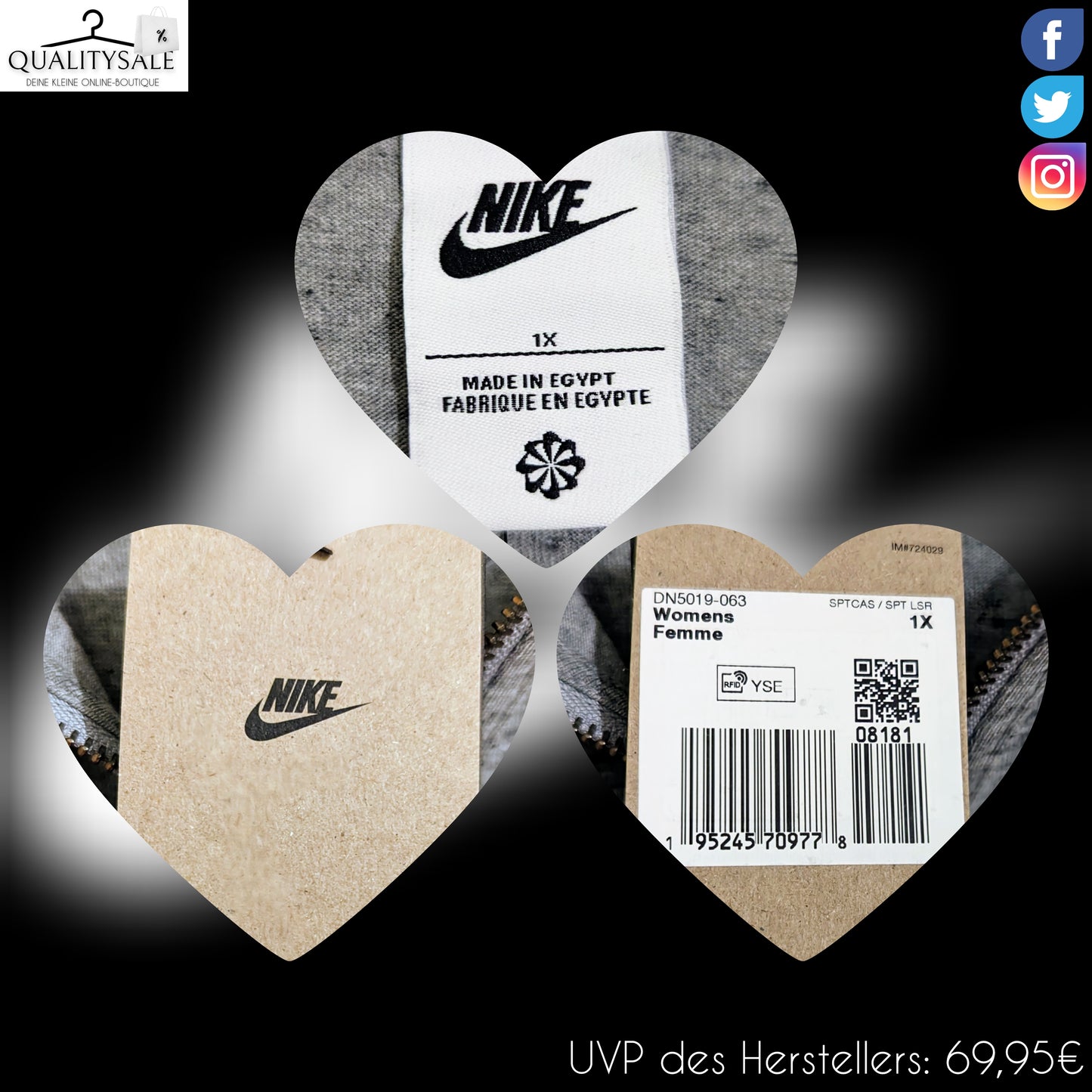 NIKE Damen Sweatjacke Gr. 50 oder 52