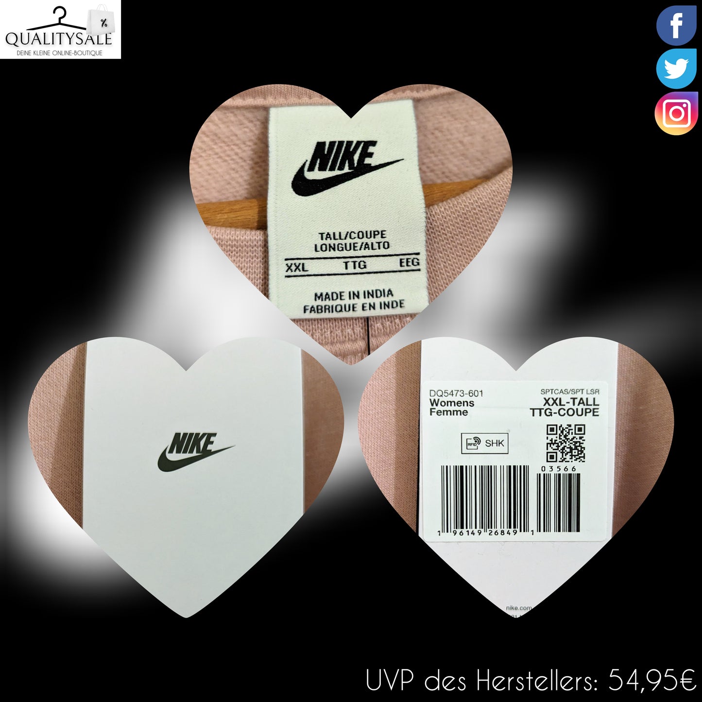 NIKE Damen Sweatshirt Gr. 50