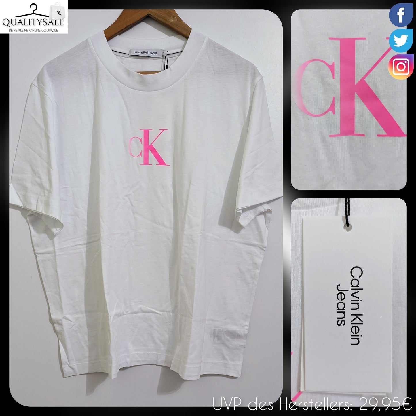 CALVIN KLEIN JEANS Damen T-Shirt Gr. 46 oder 48