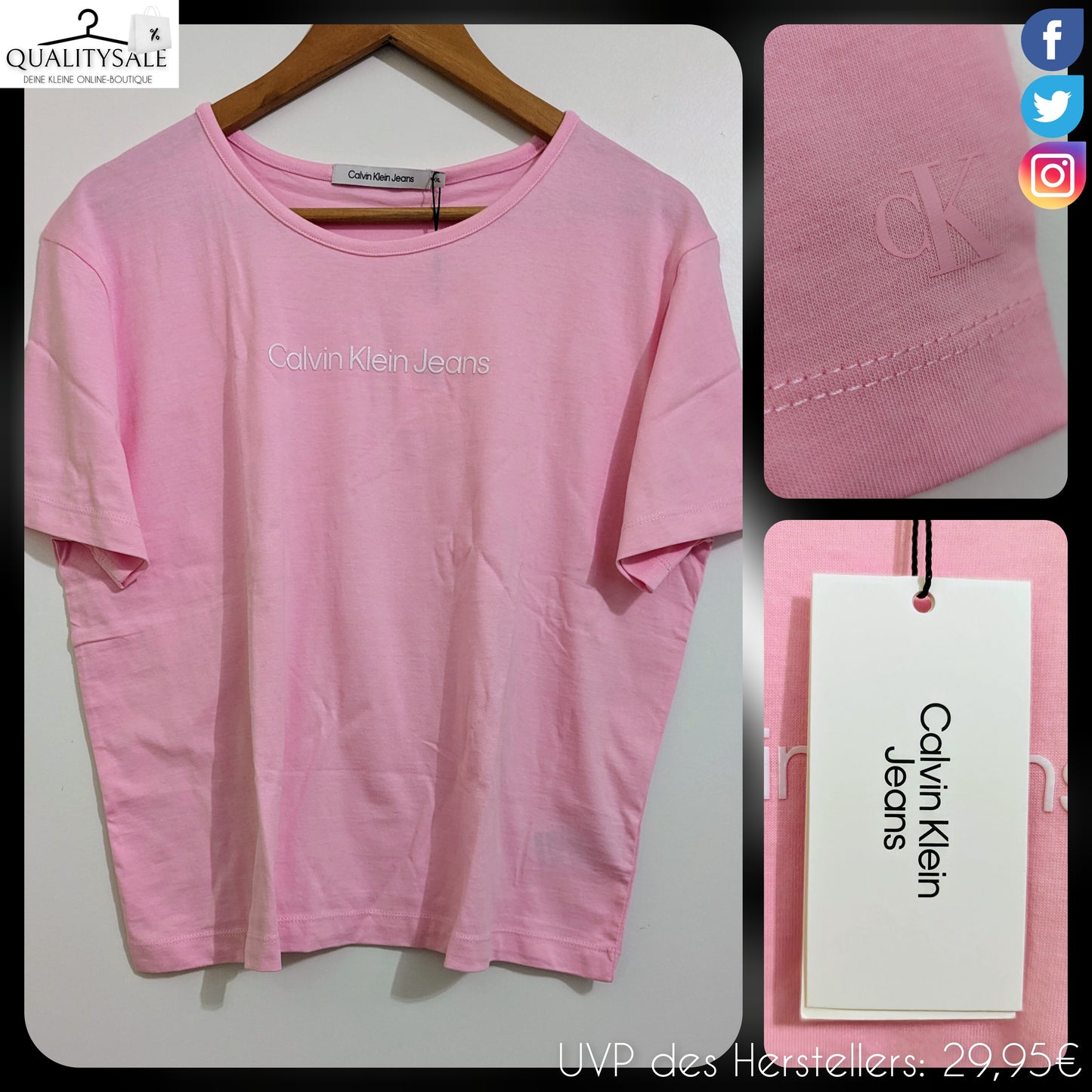 CALVIN KLEIN JEANS Damen T-Shirt Gr. 42/44