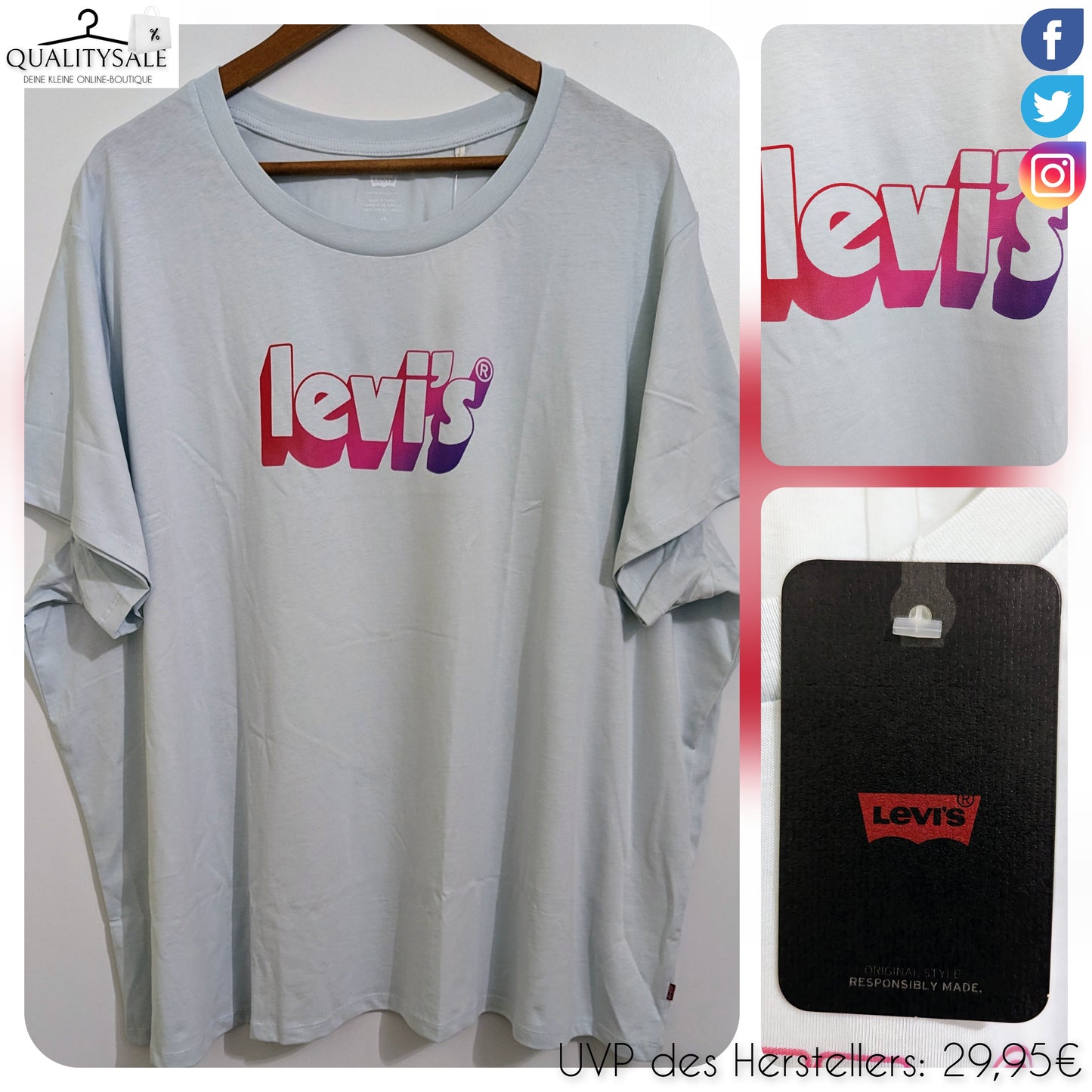 LEVI'S Damen T-Shirt Gr. 52/54