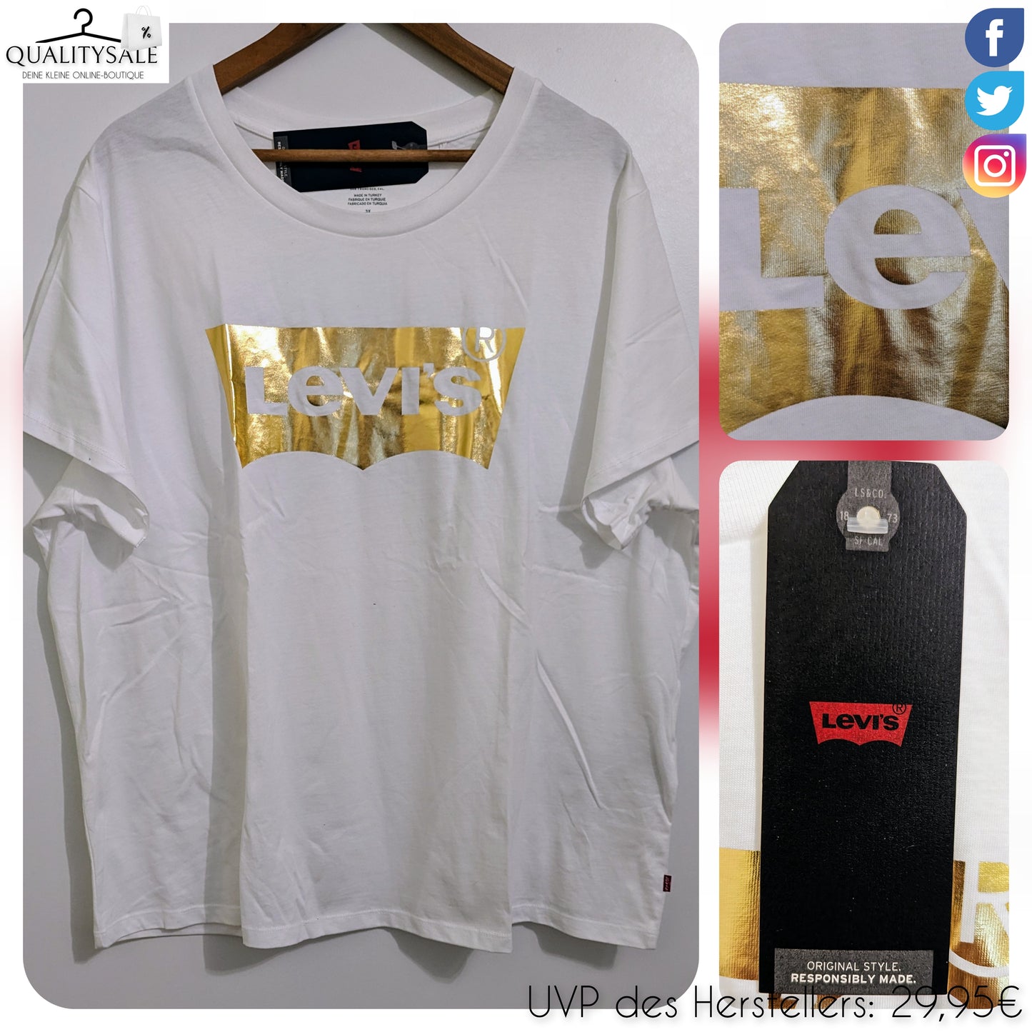 LEVI'S Damen T-Shirt Gr. 50