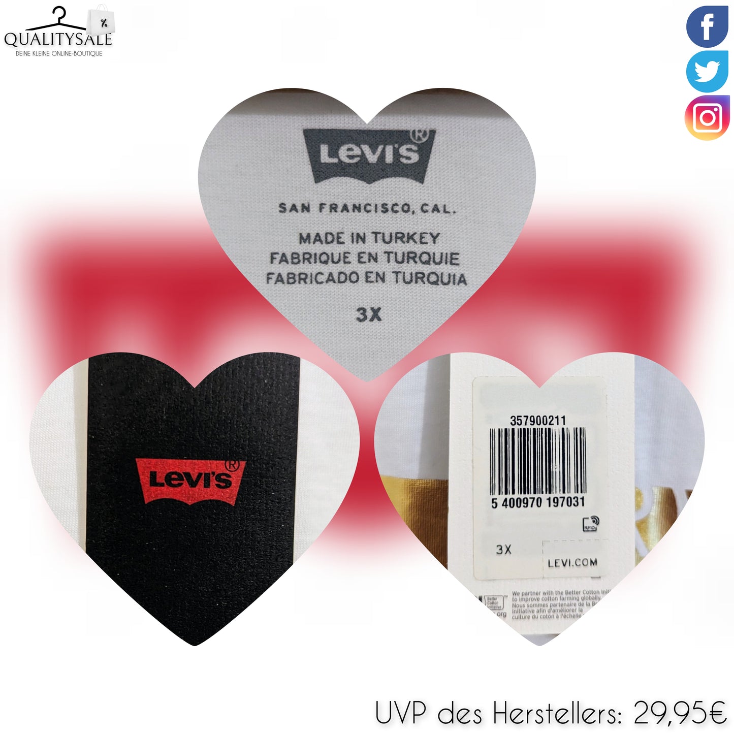 LEVI'S Damen T-Shirt Gr. 50
