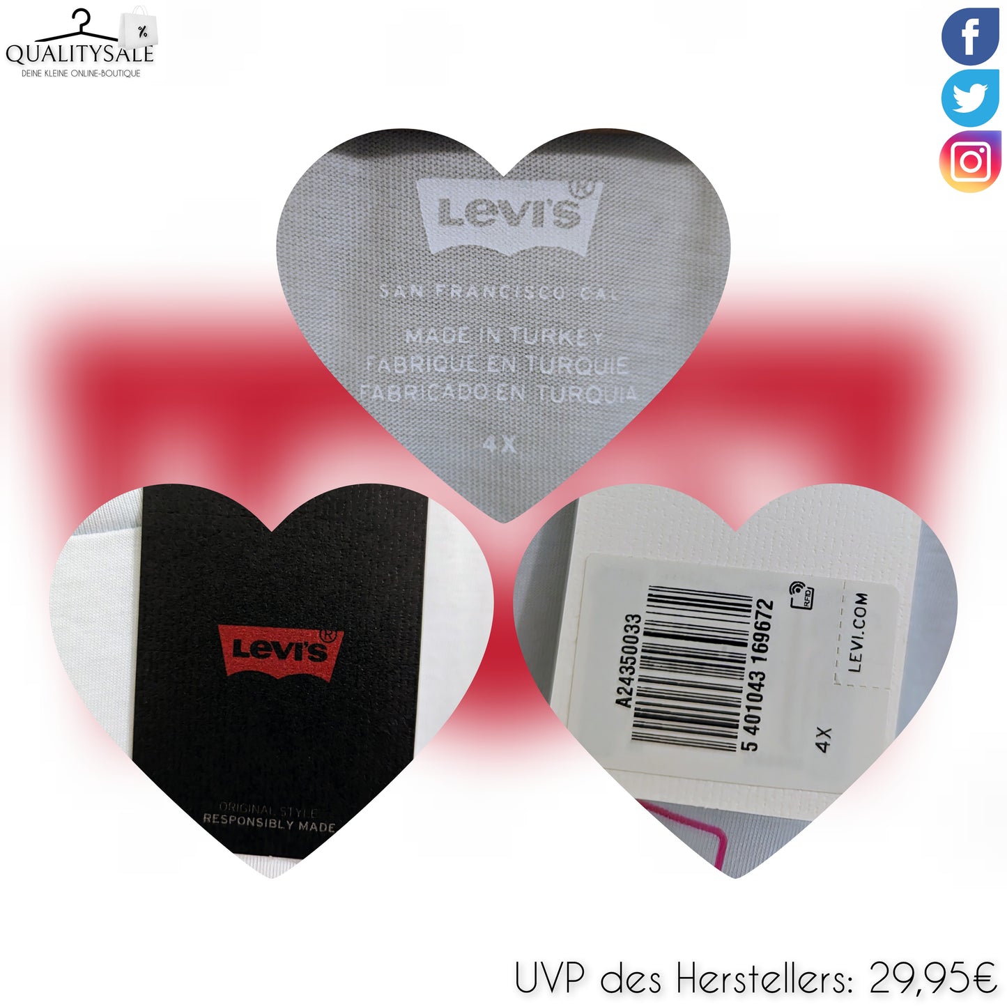 LEVI'S Damen T-Shirt Gr. 52/54