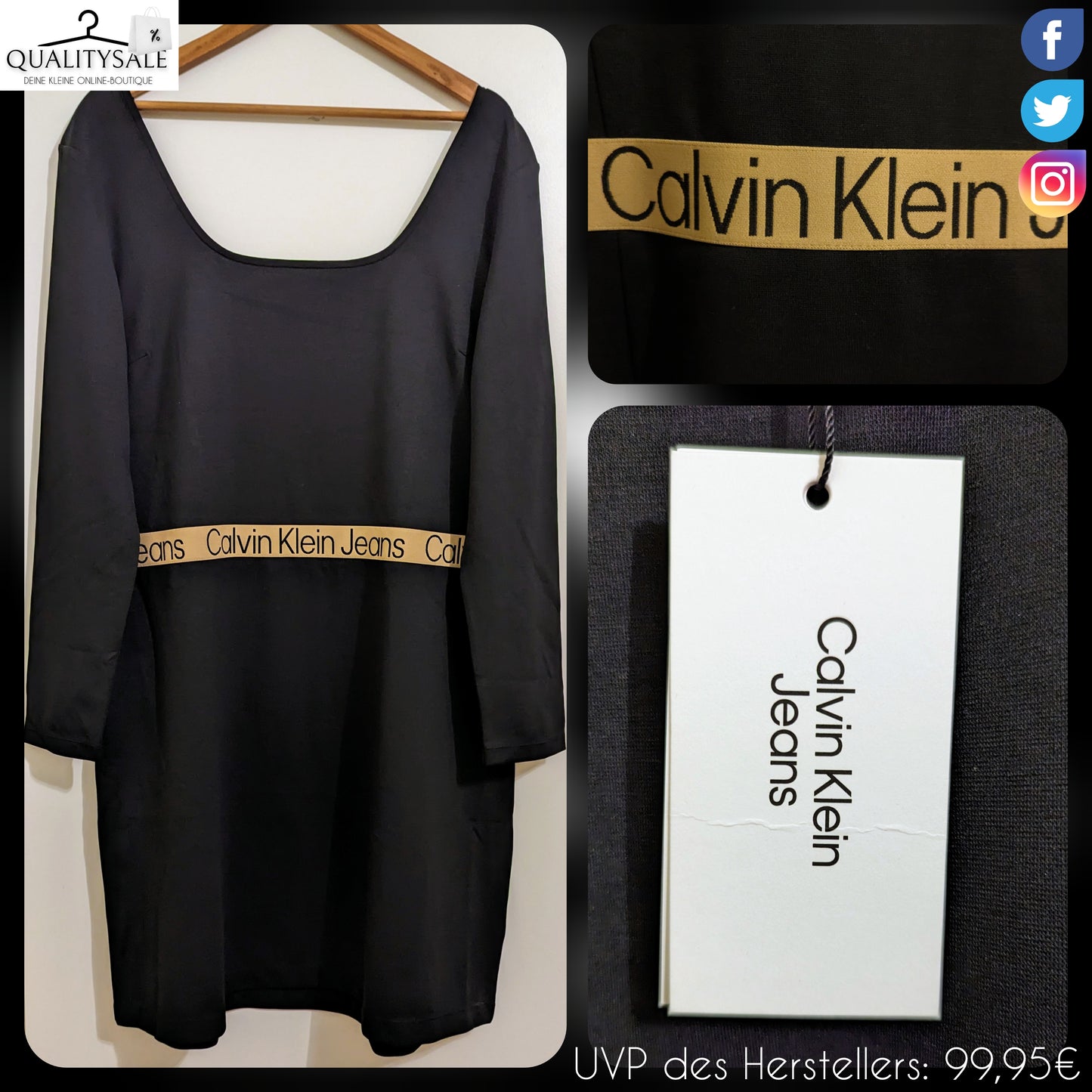 CALVIN KLEIN JEANS Damen Kleid Gr. 48/50