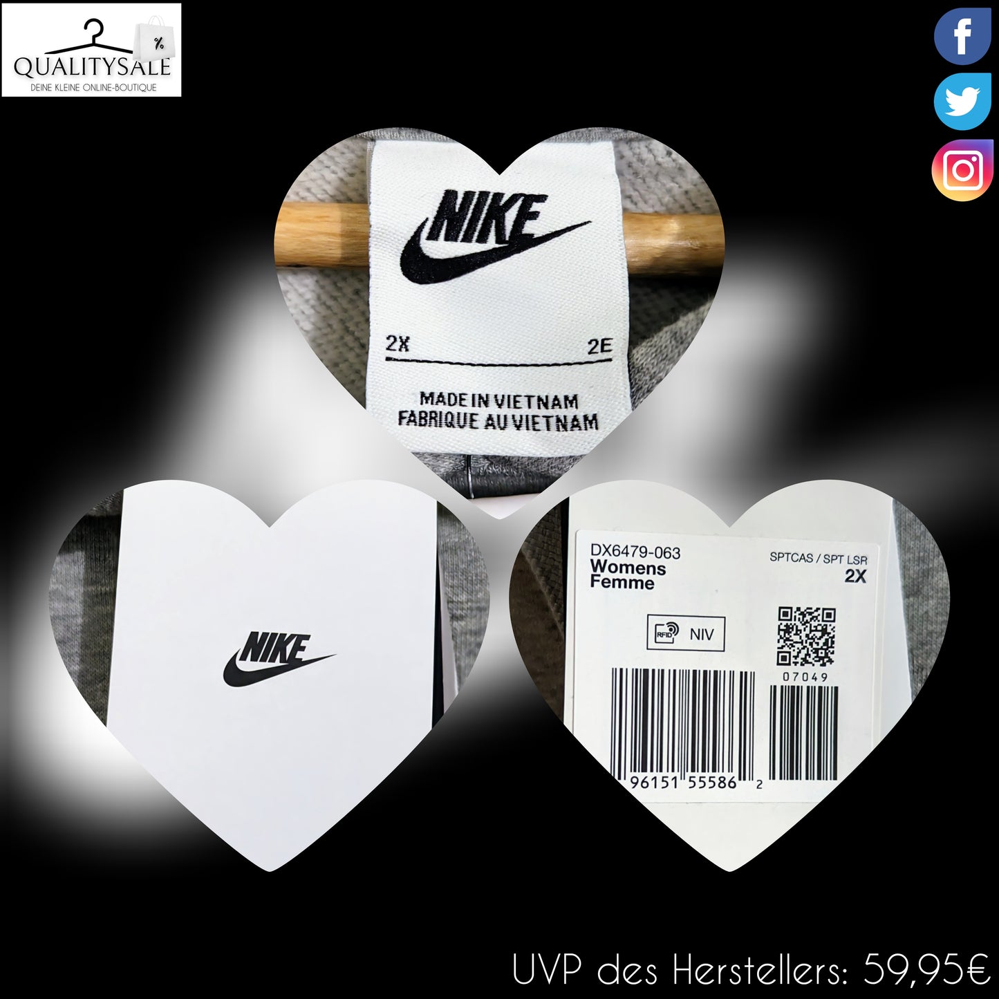 NIKE Damen Hoodie Gr. 52 oder 54