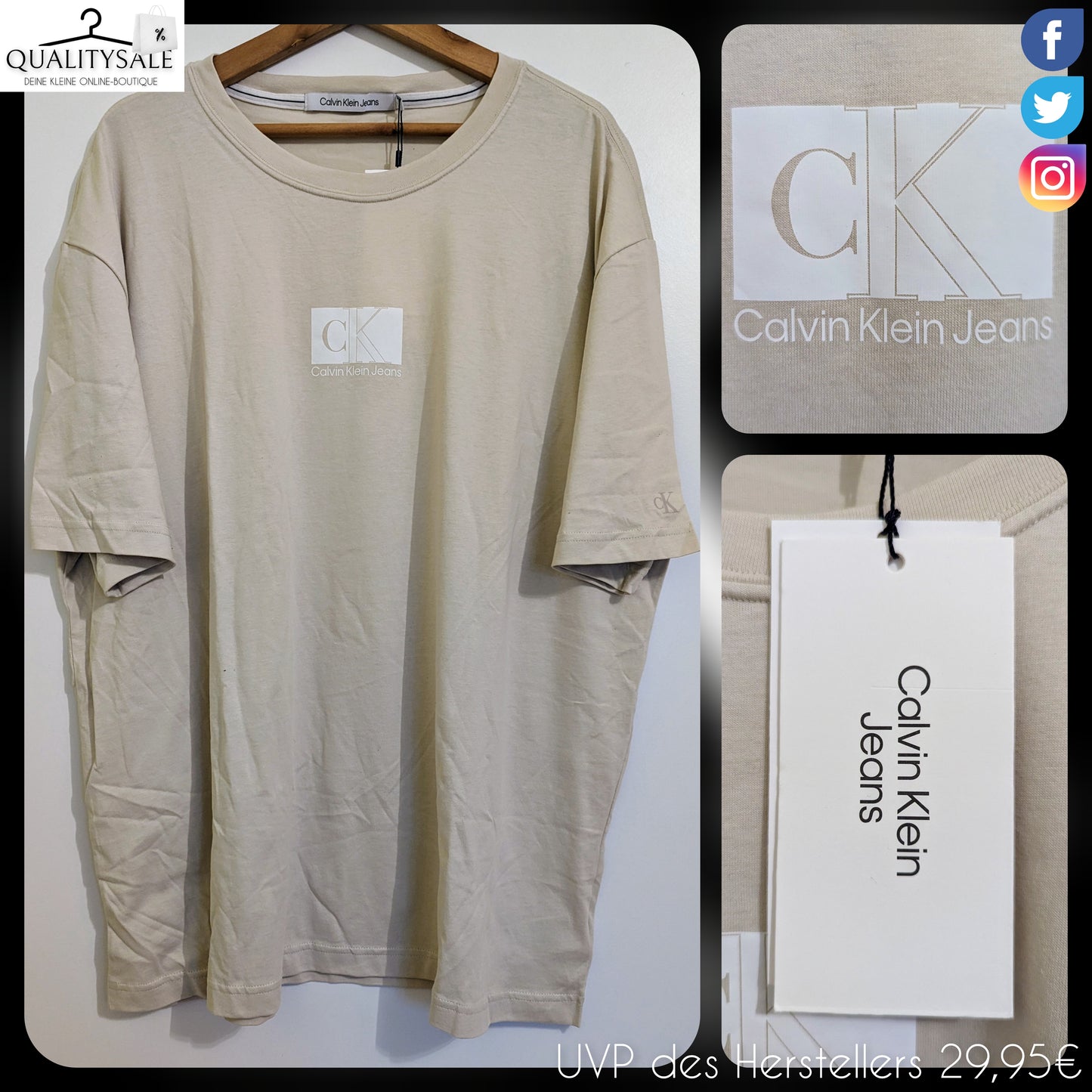 CALVIN KLEIN JEANS Herren T-Shirt 3XL Plus Size
