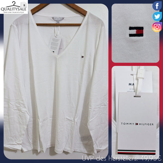 TOMMY HILFIGER Damen Langarmshirt Gr. 48/50