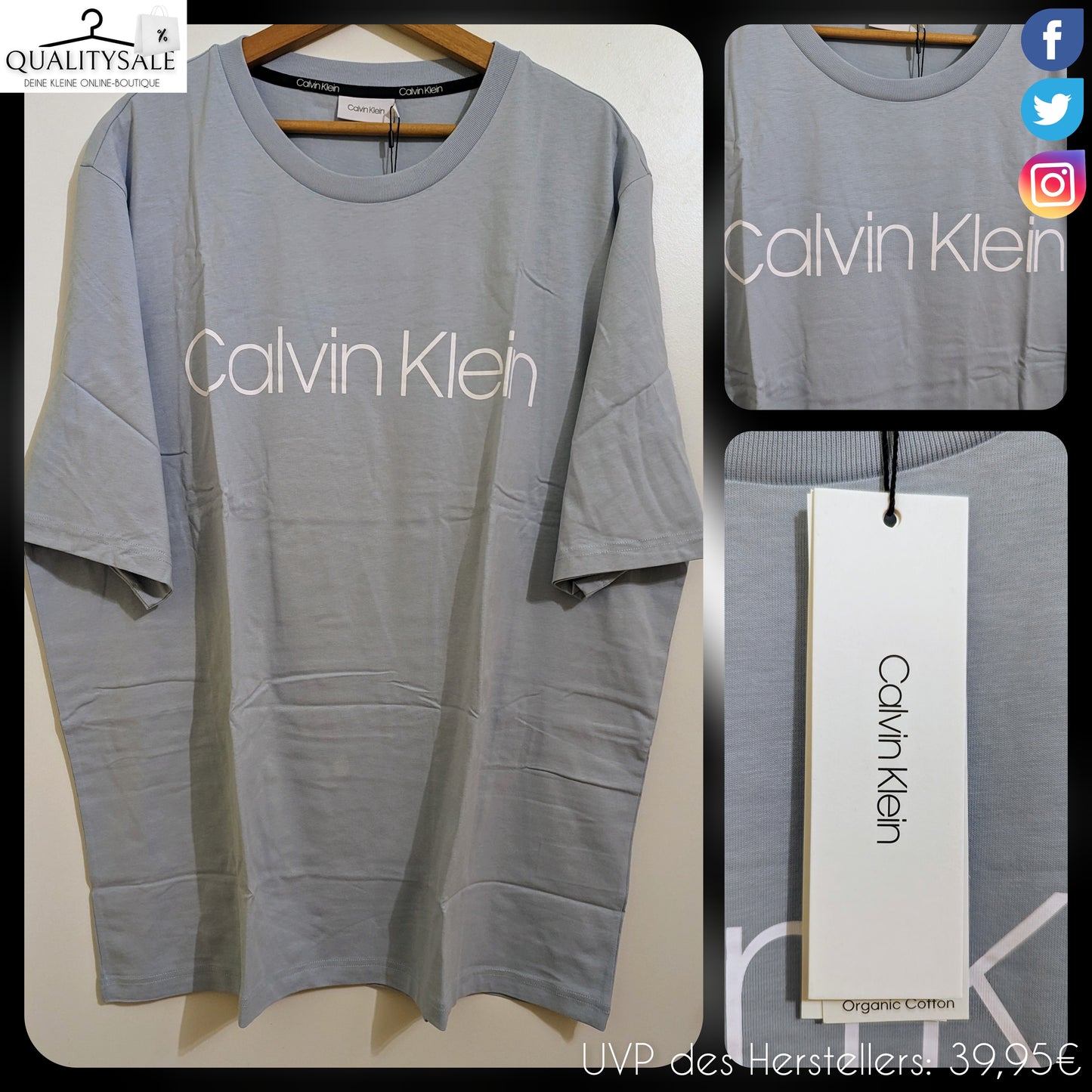 CALVIN KLEIN Herren T-Shirt Gr. 3XL Plus Size