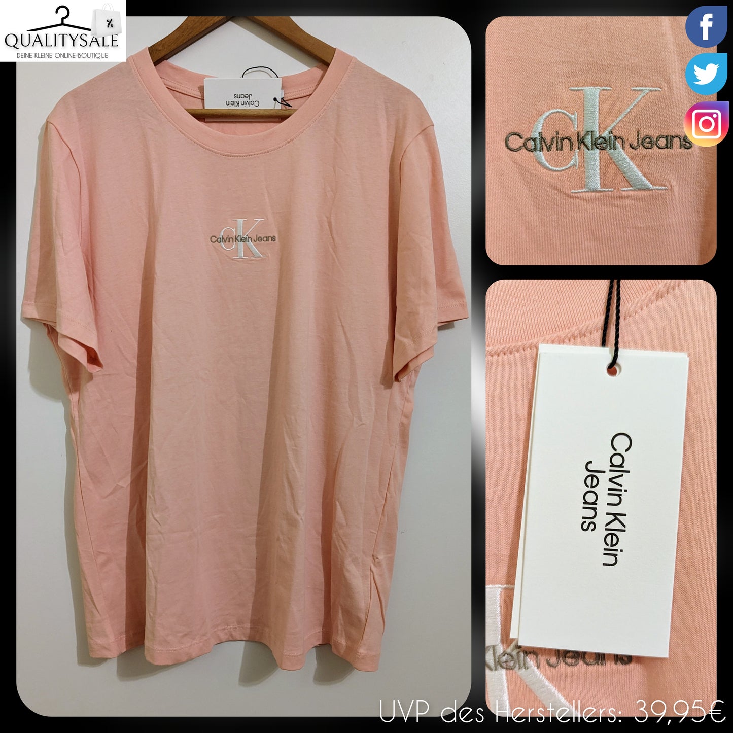 CALVIN KLEIN JEANS Damen T-Shirt Gr. 44/46