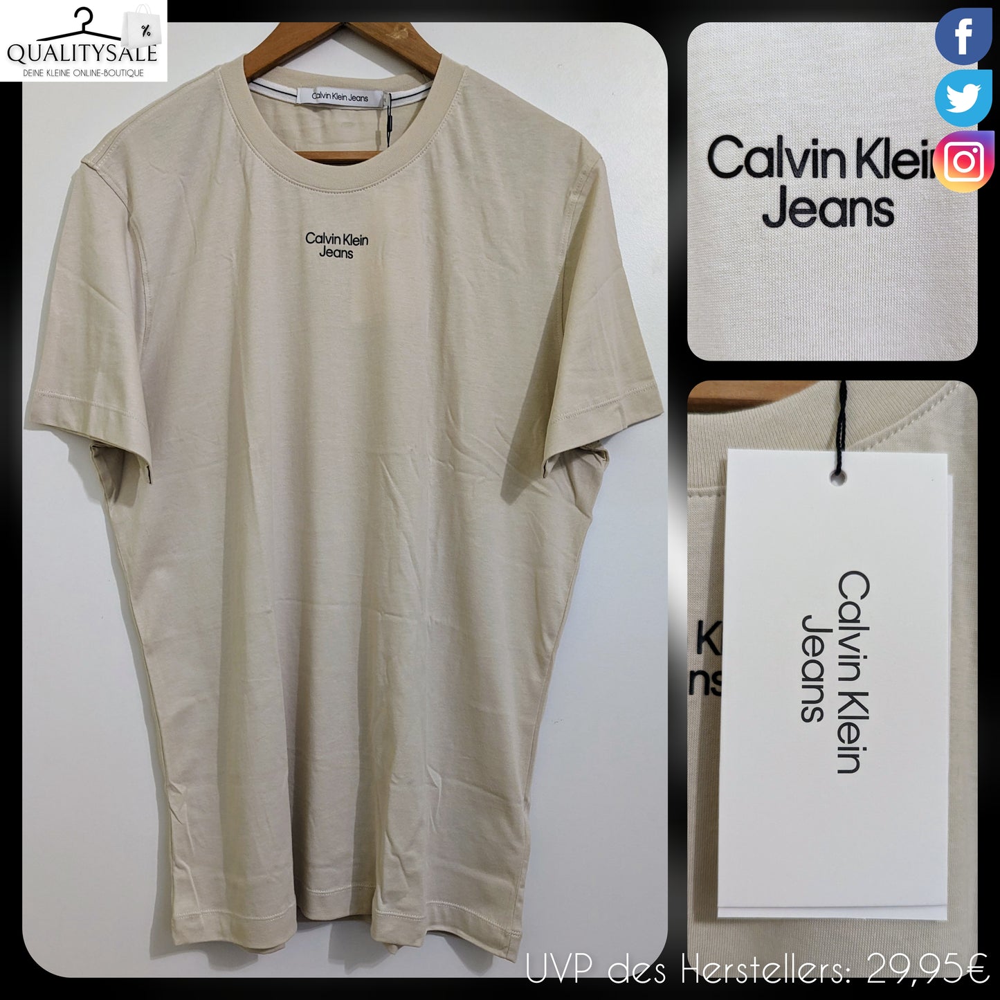 CALVIN KLEIN JEANS Herren T-Shirt Gr. XL/XXL
