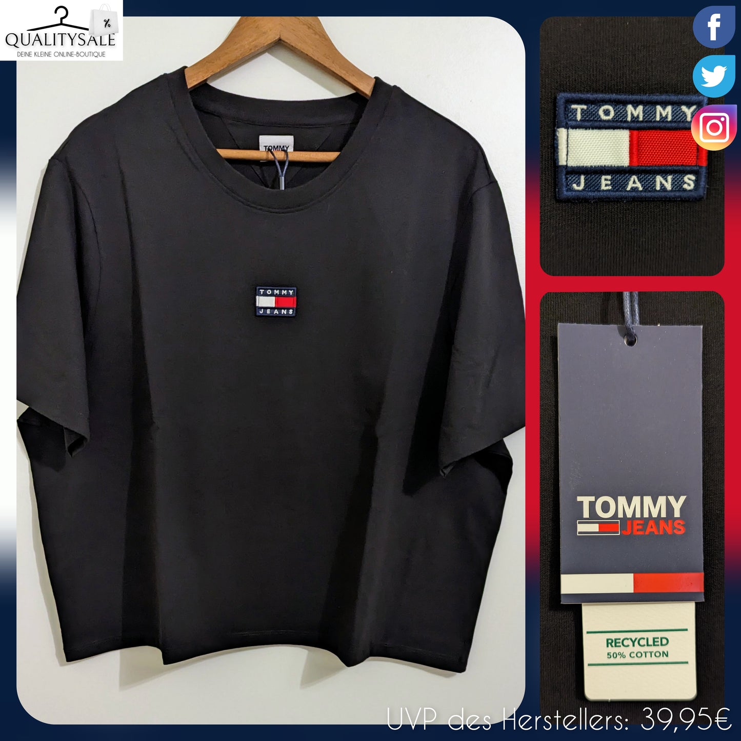 TOMMY JEANS Damen T-Shirt Gr. 48