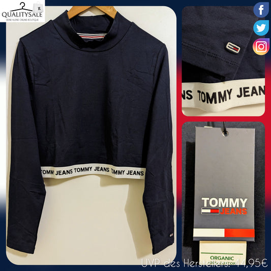 TOMMY JEANS Cropped Damen Langarmshirt Gr. 44/46