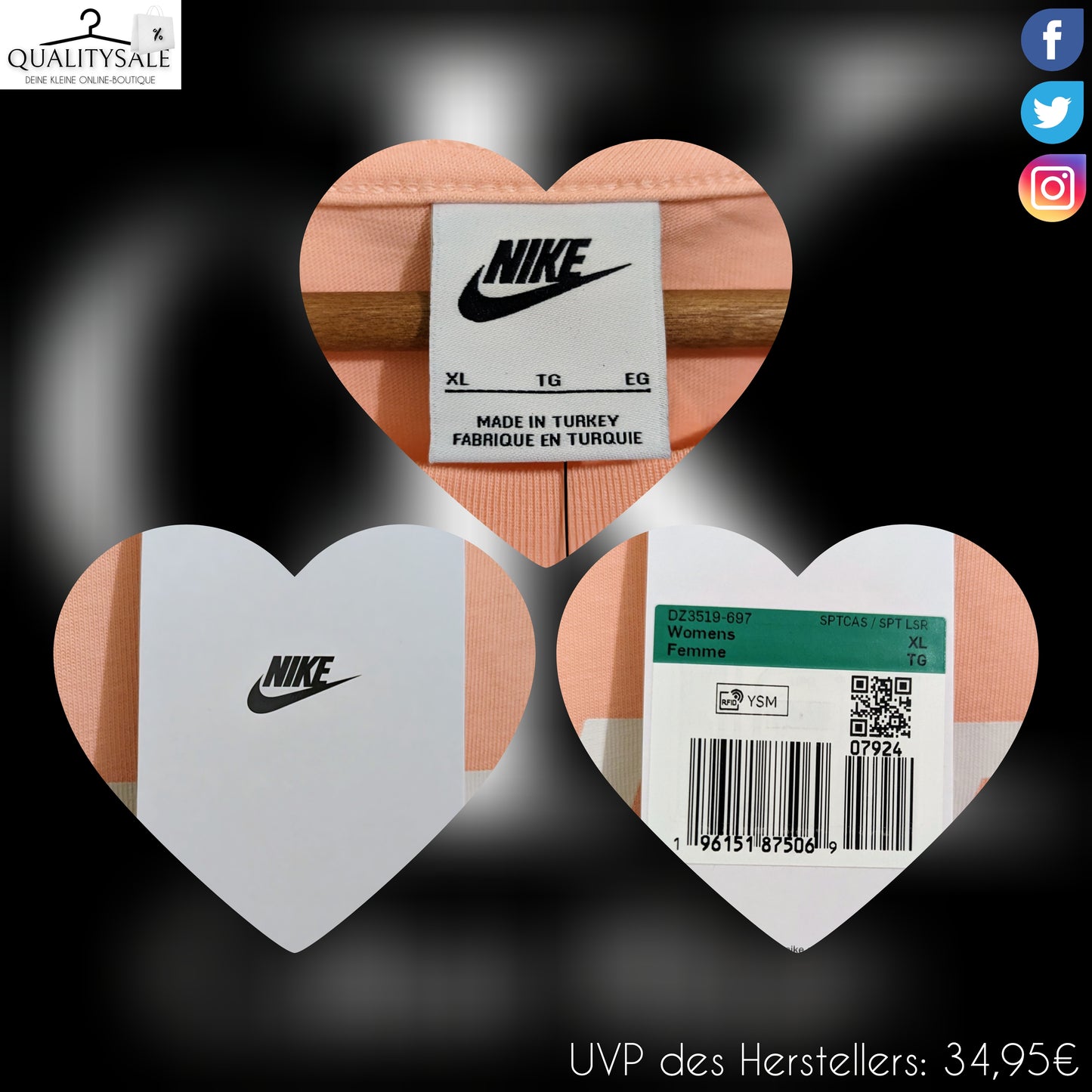 NIKE Damen Shirt Gr. 46/48