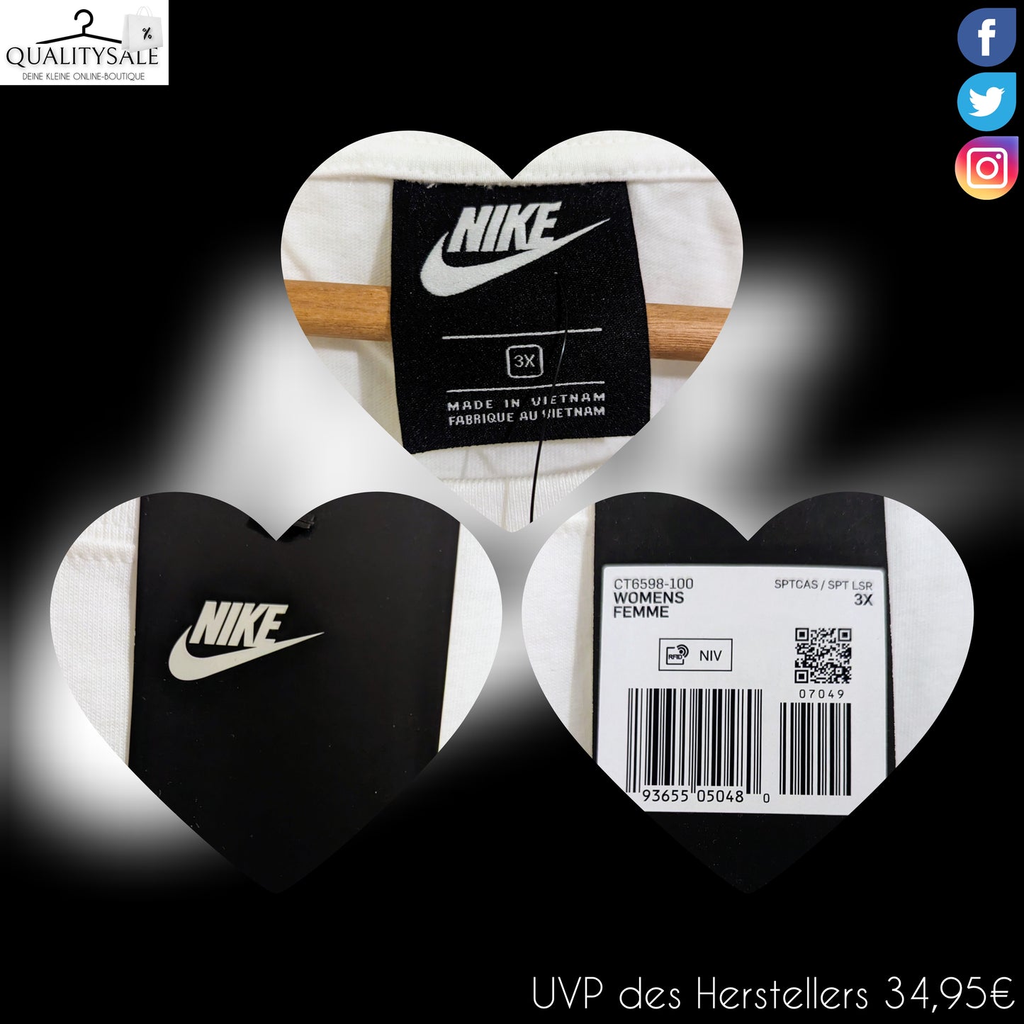 NIKE Damen Shirt Gr. 52