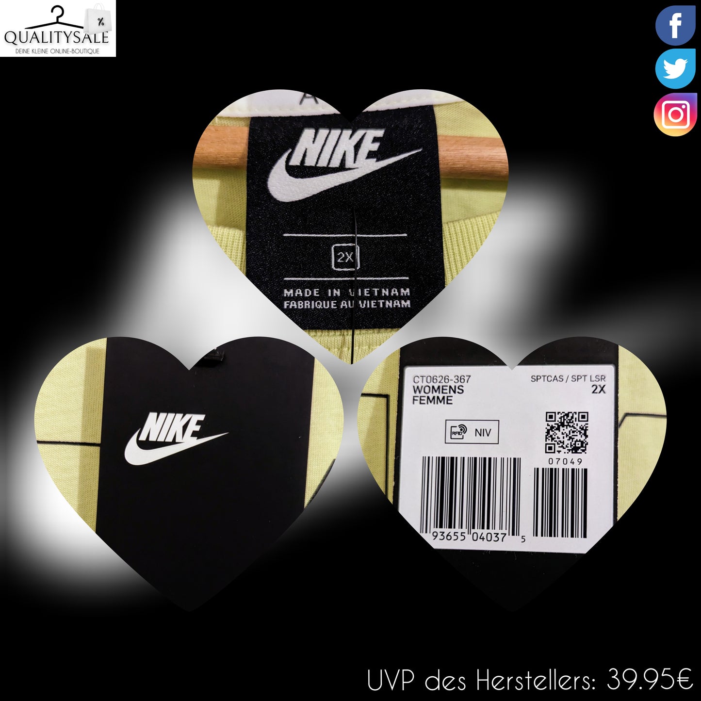 NIKE AIR Damen Shirt Gr. 52