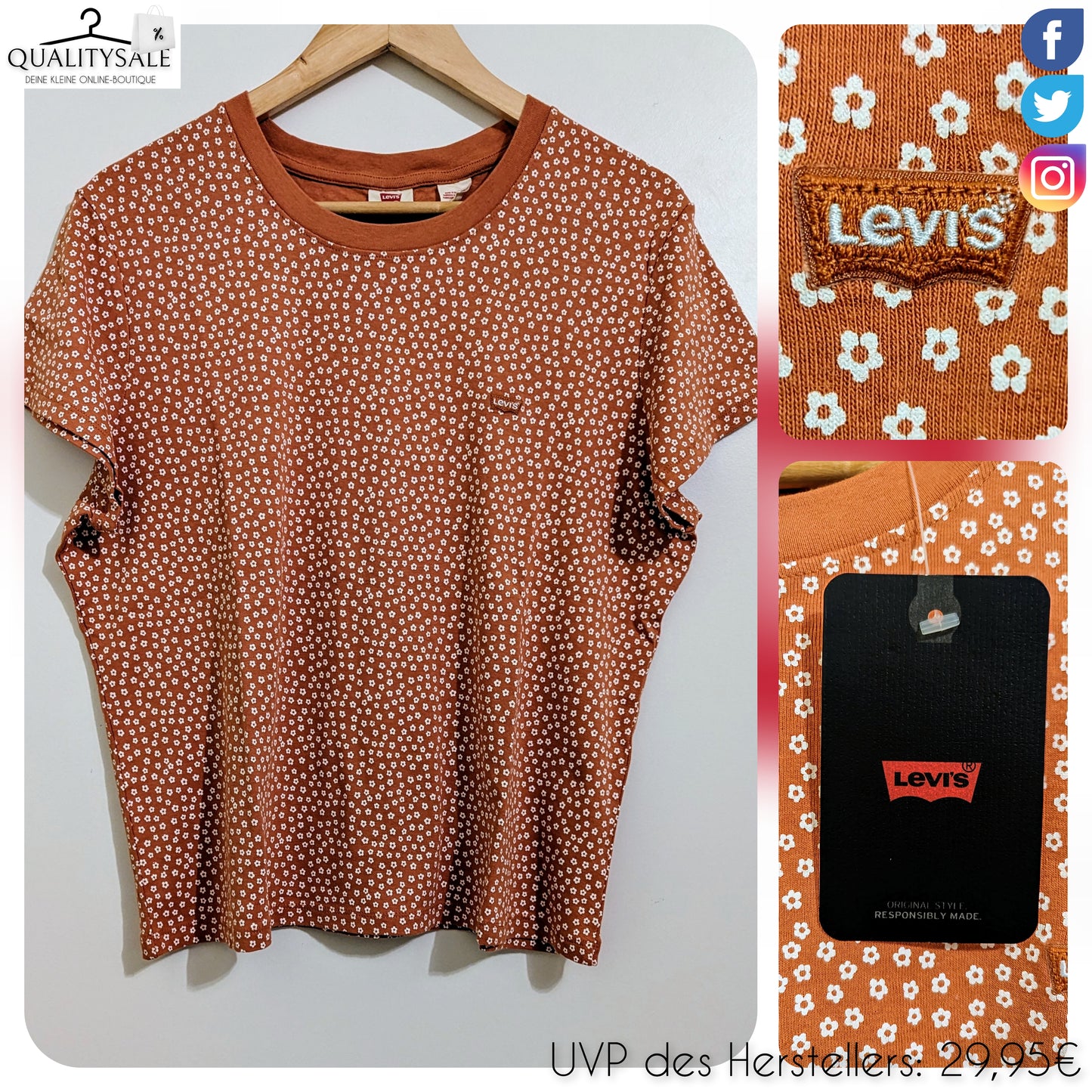 LEVI'S Damen T-Shirt Gr. 44/46