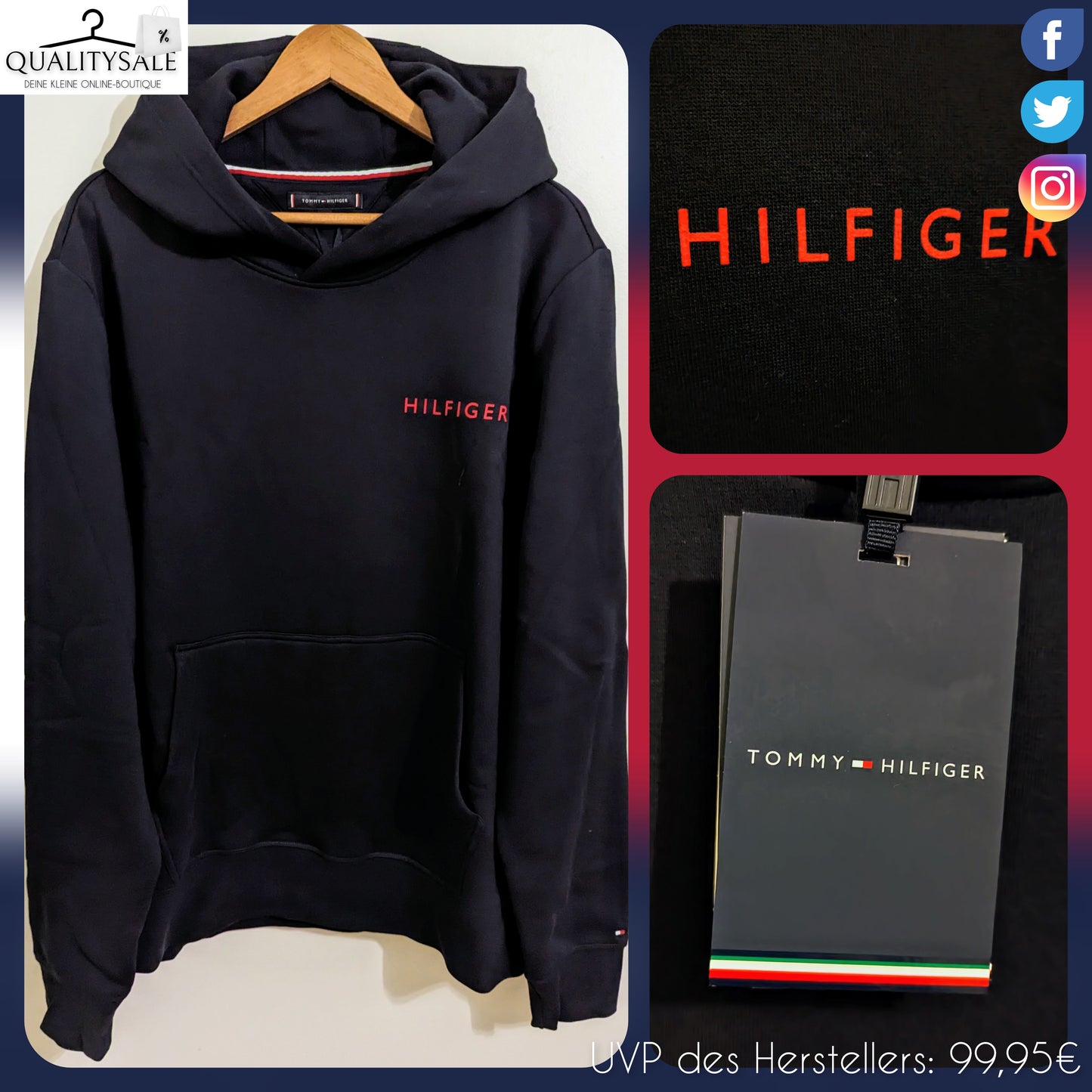TOMMY HILFIGER Herren Hoodie Gr. XXXL