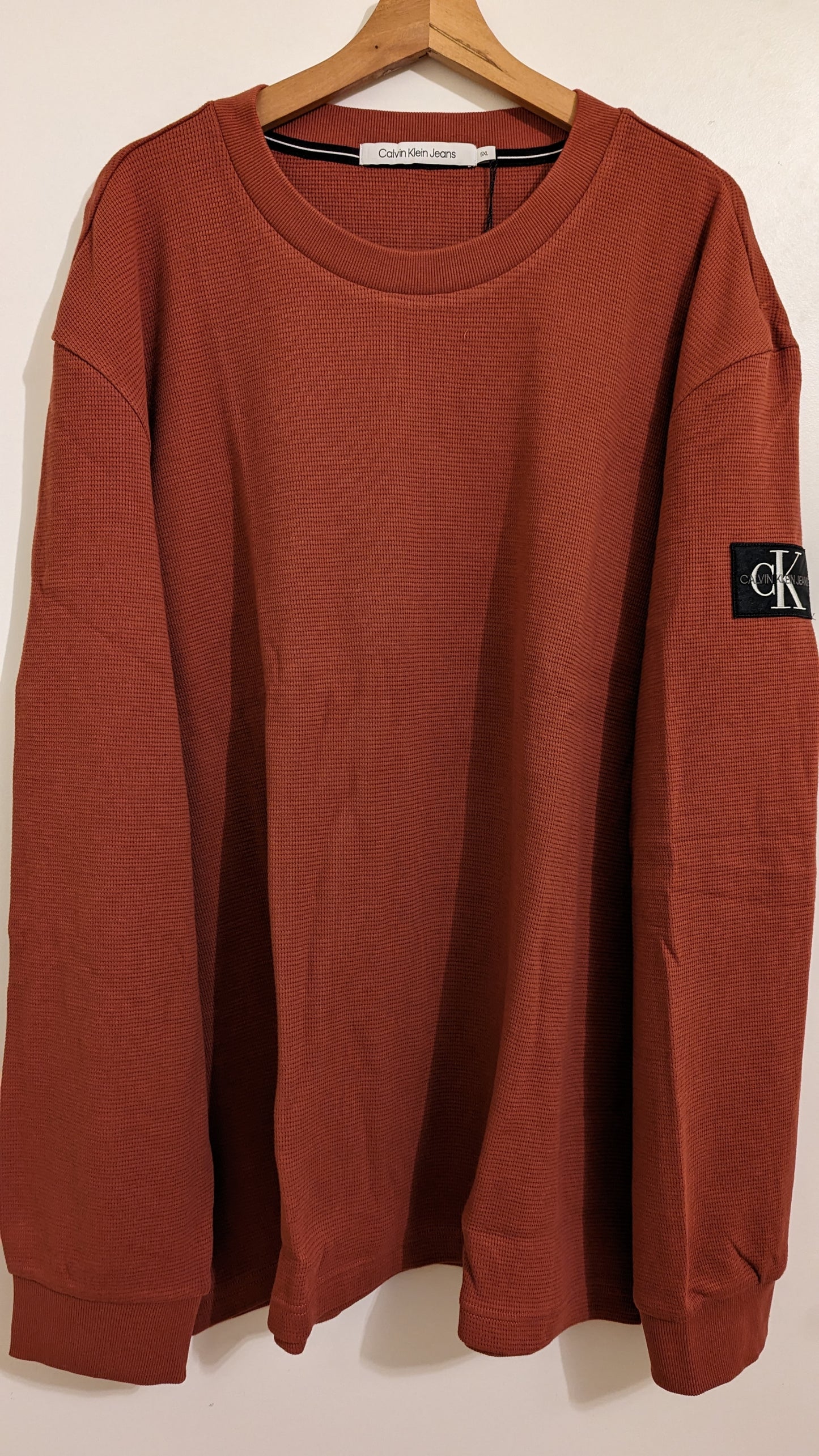 CALVIN KLEIN JEANS Herren Langarmshirt Gr. 3XL Plus Size