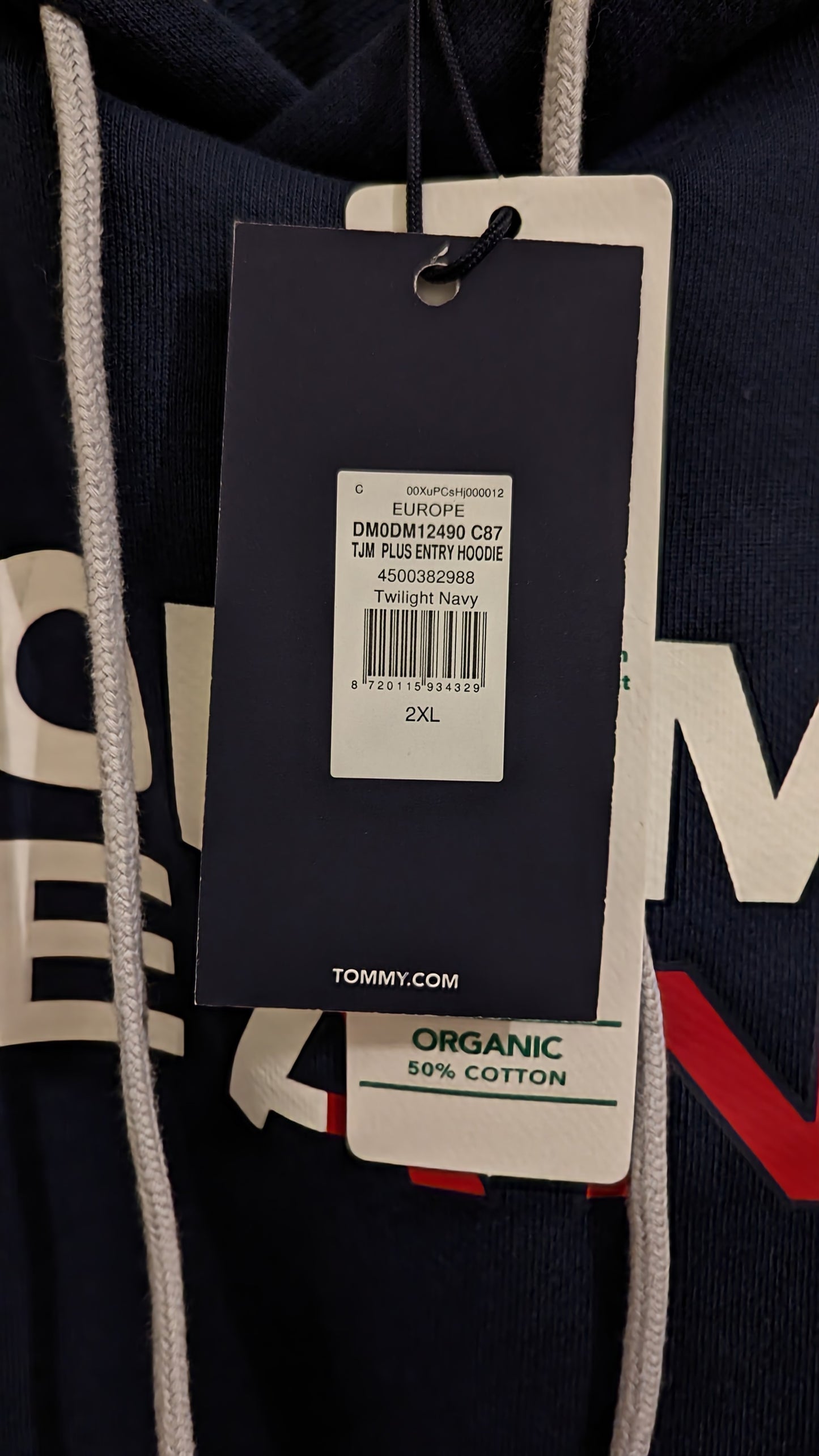 TOMMY JEANS Herren Hoodie Gr. 2XL Plus Size