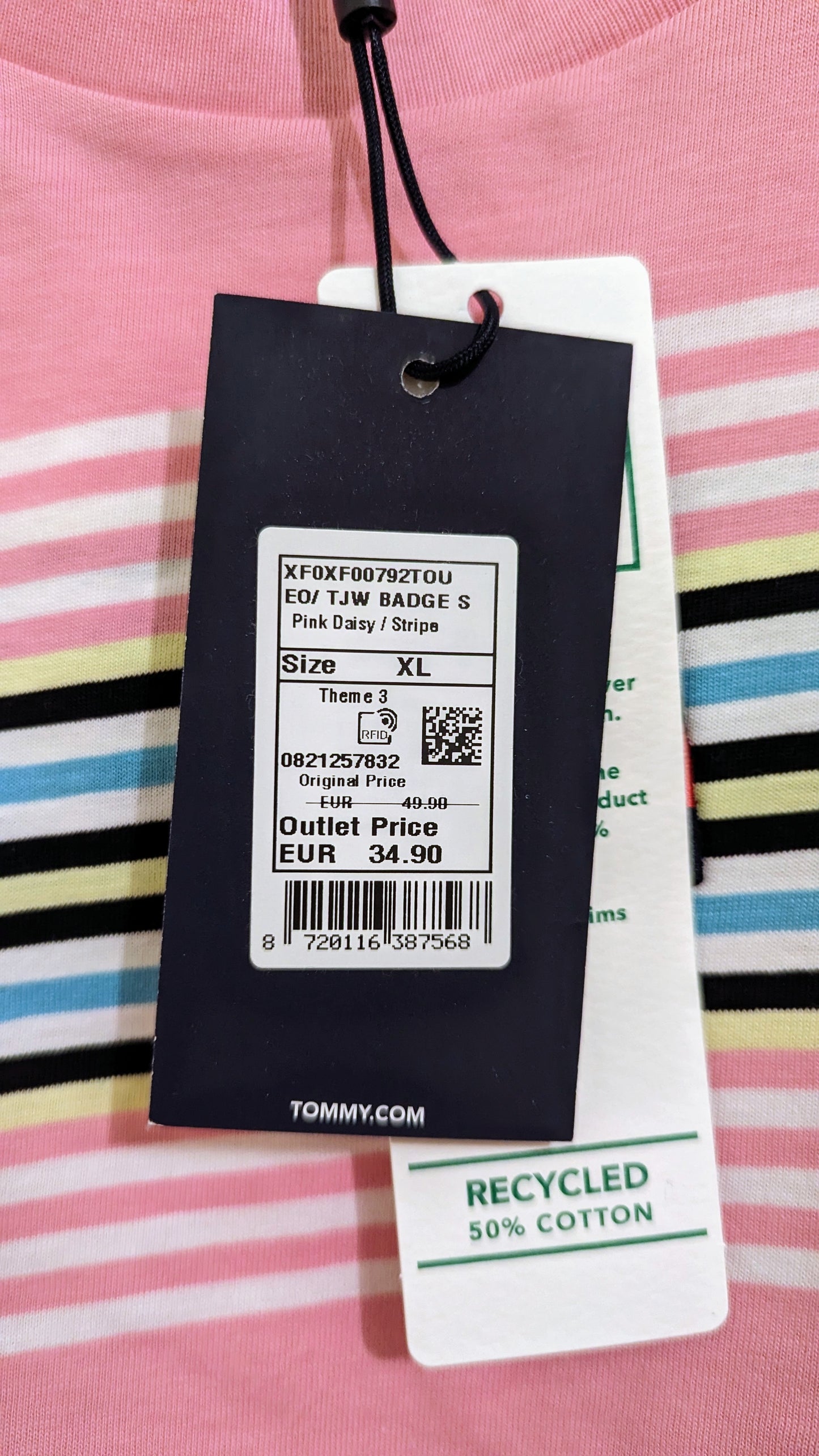 TOMMY JEANS Damen T-Shirt Gr. XL
