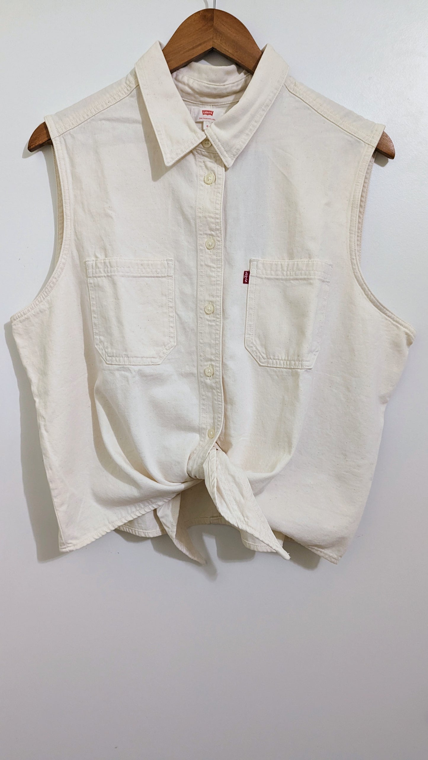 LEVI'S Damen Knoten Bluse Gr. XL/XXL