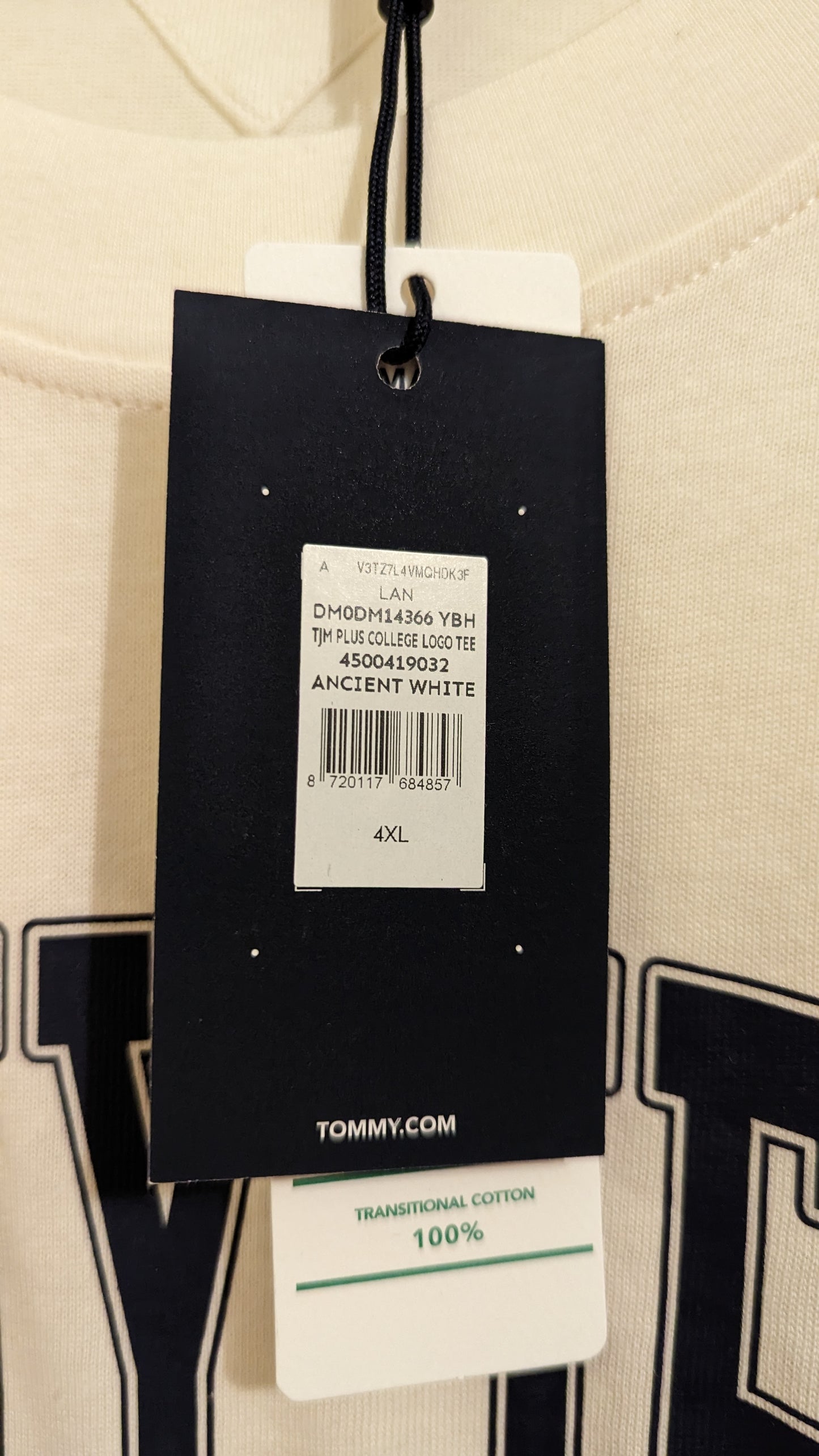 TOMMY JEANS Herren T-Shirt Gr. 4XL oder 5XL Plus Size