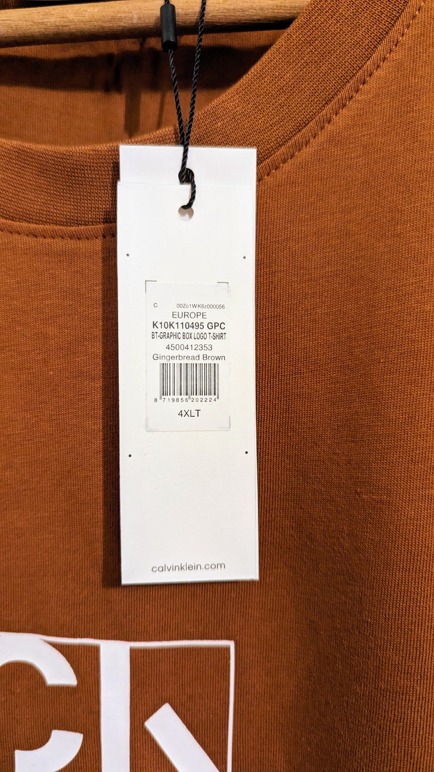 CALVIN KLEIN Herren T-Shirt Gr. 3XL, 4XL oder 5XL Plus Size