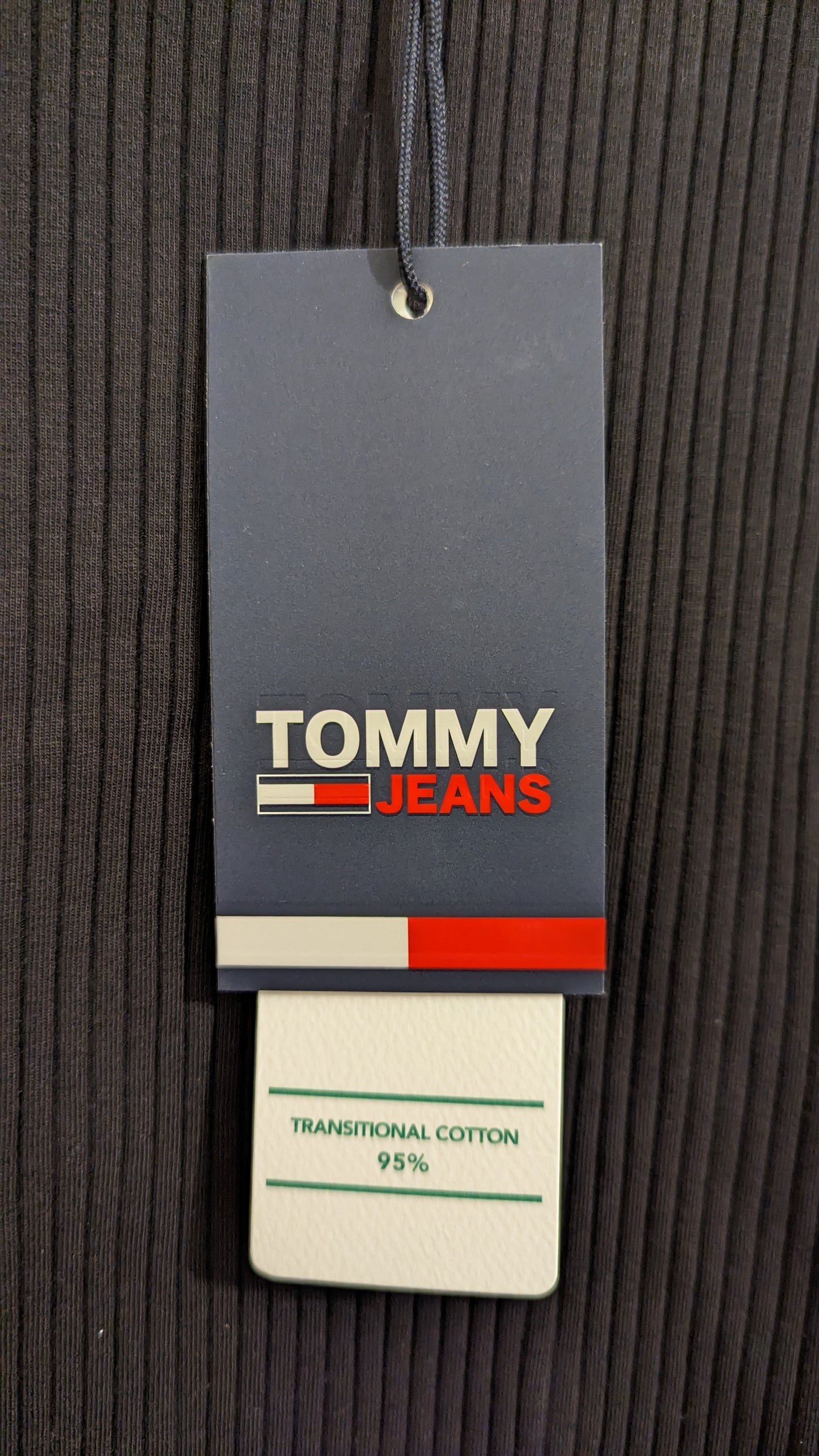 TOMMY JEANS Damen Cropped Knoten-Langarmshirt Gr. 42