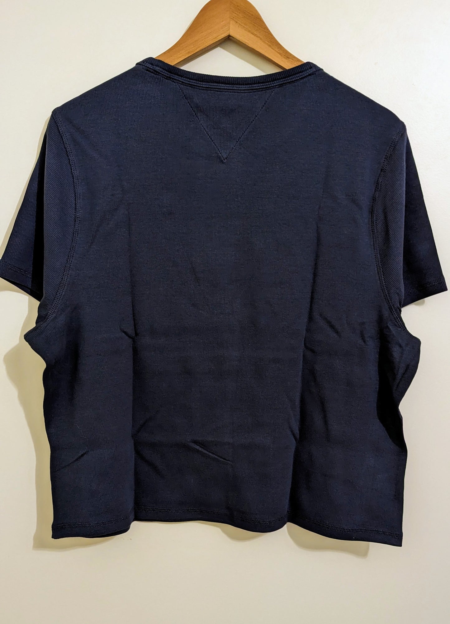 TOMMY JEANS Damen Feinrip T-Shirt Gr. 44