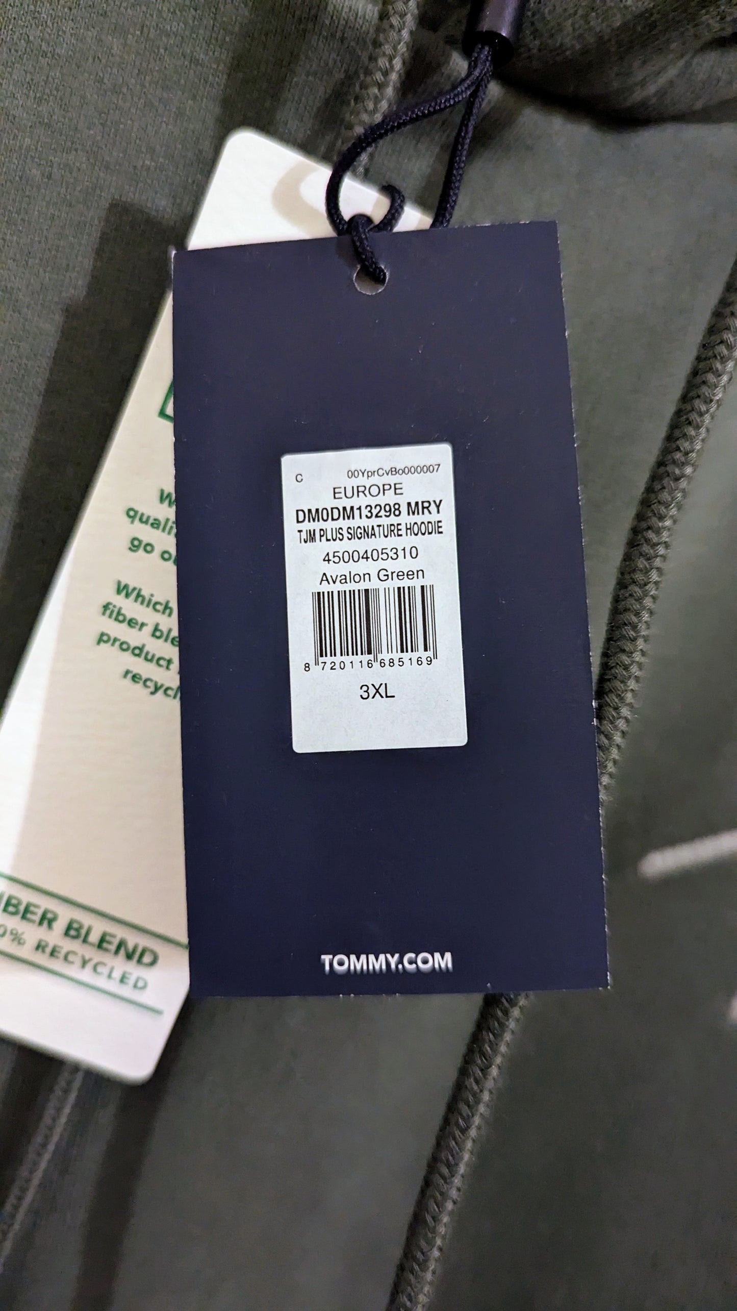TOMMY JEANS Herren Hoodie Gr. 3XL Plus Size