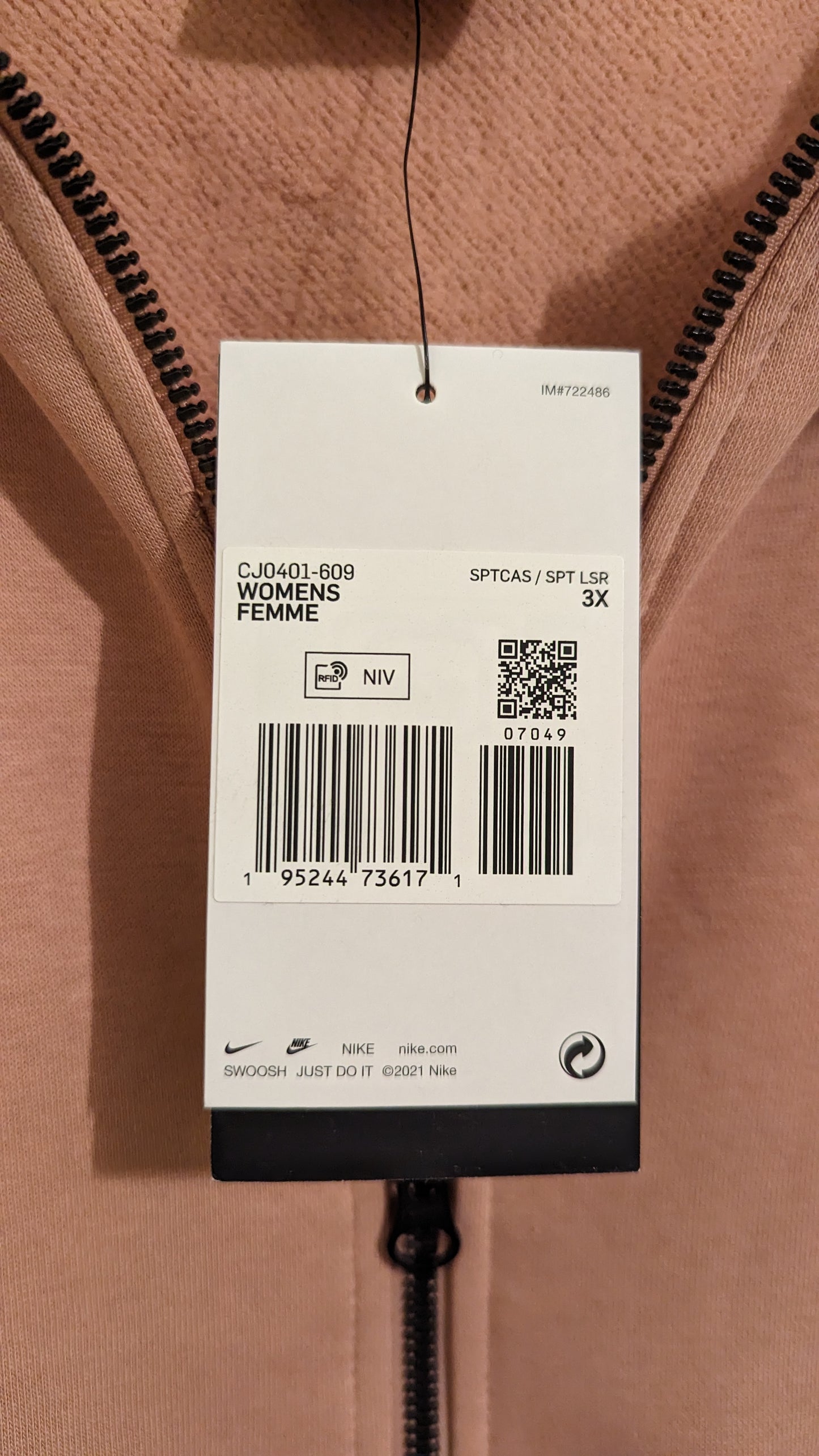 NIKE Damen Sweatjacke Gr. 52