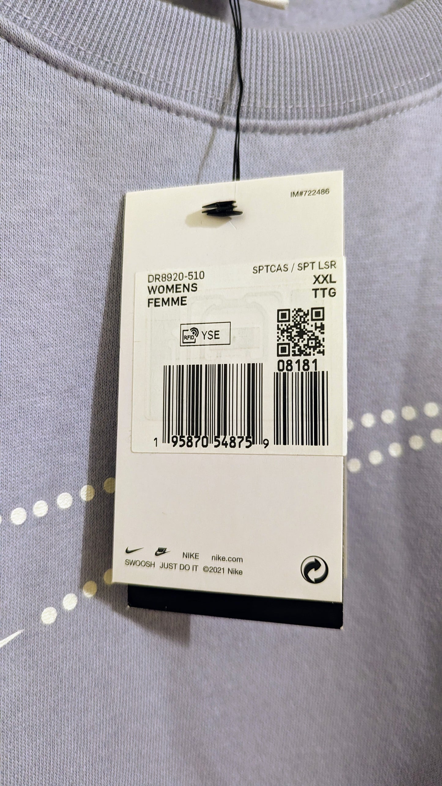 NIKE Damen Oversized Sweatshirt Gr. 52