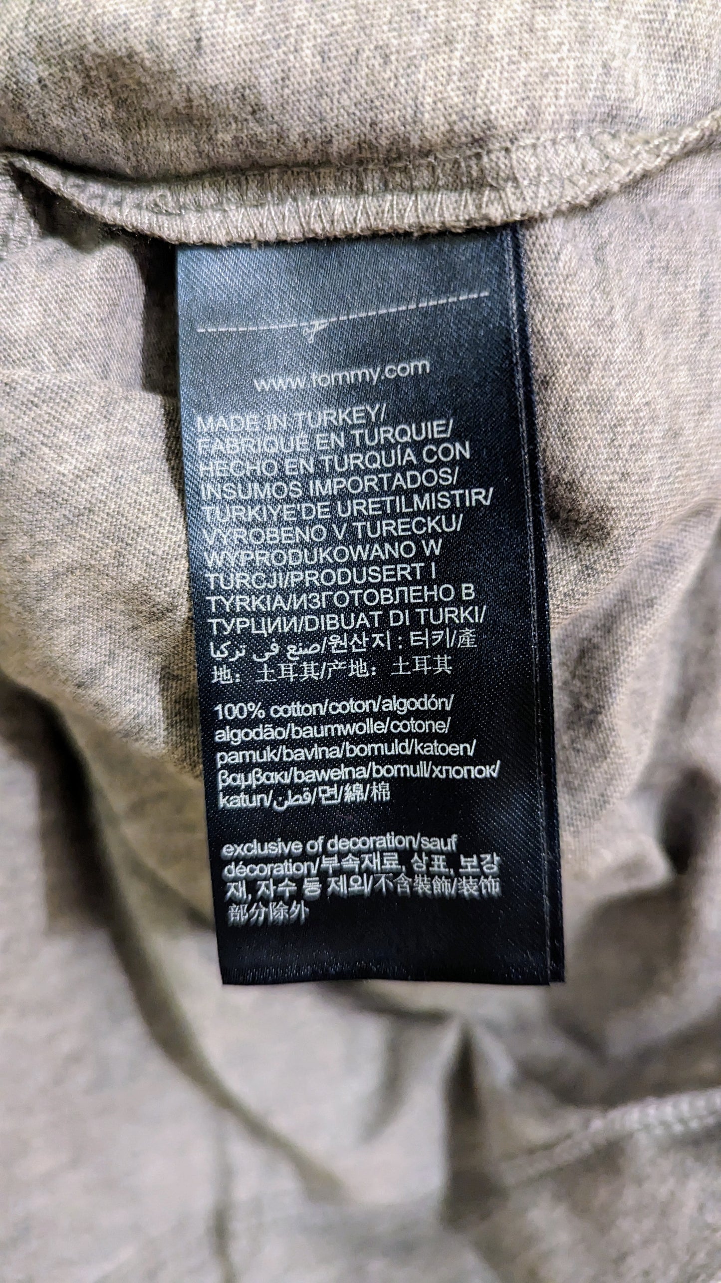 TOMMY HILFIGER Herren T-Shirt Gr. 4XL oder 5XL Plus Size